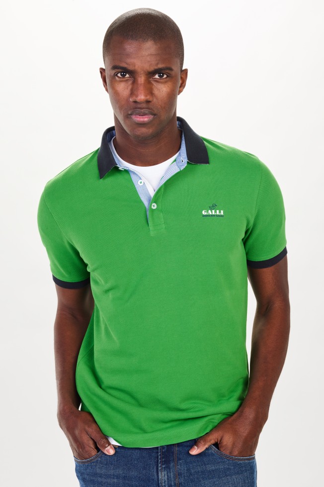 Polo piqu de manga corta