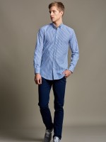 Camisa slim fit s riscas