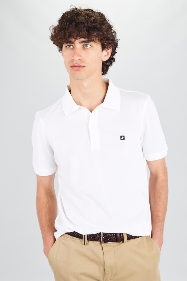 Polo piqu manga curta 