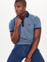 Polo jersey de riscas