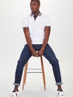 Polo piqu com riscas