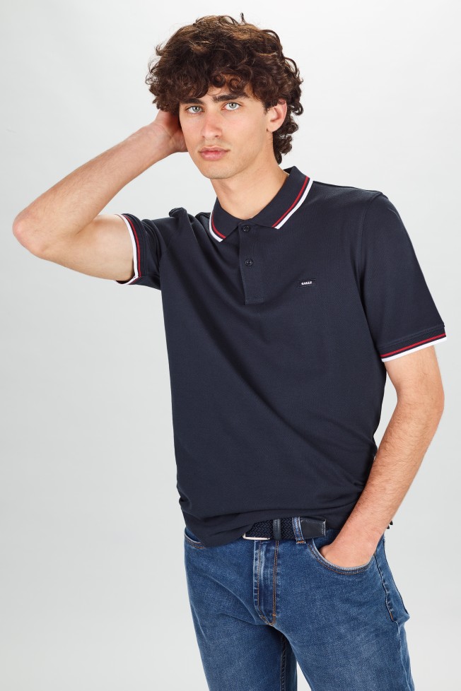 Polo de piqu a rayas
