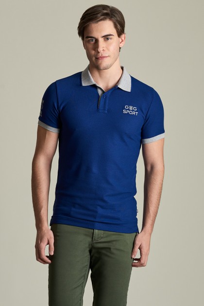 Short sleeve pique polo shirt