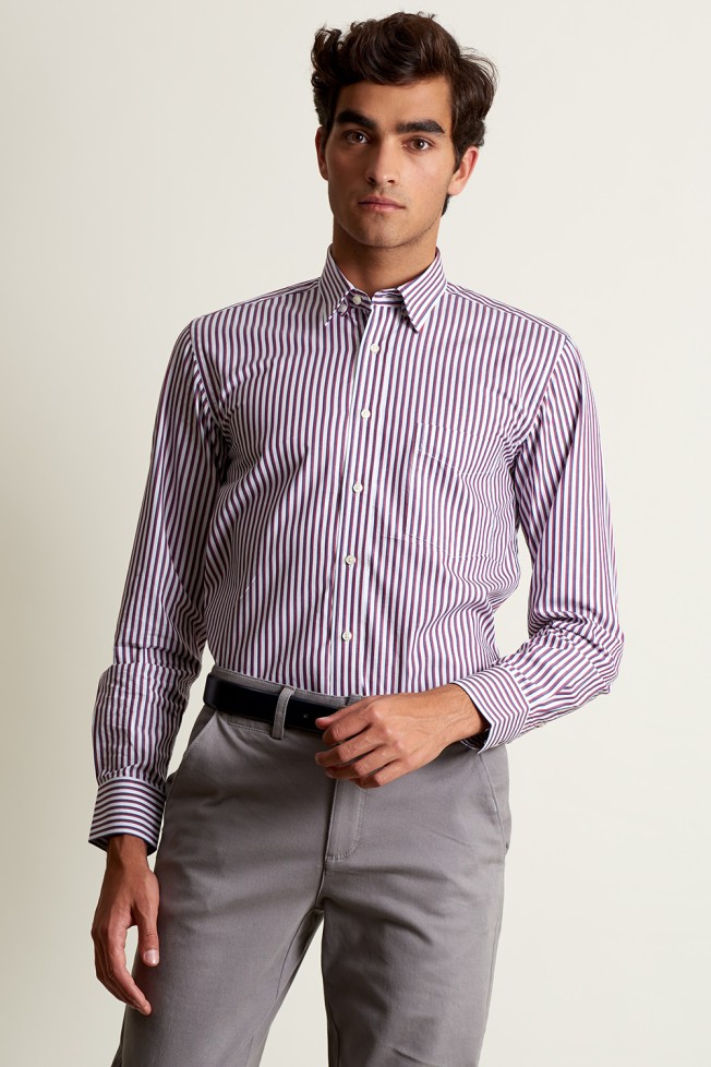 Camisa de riscas