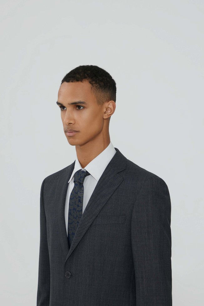 Traje clásico de micropatrón Traje clásico de micropatrón
