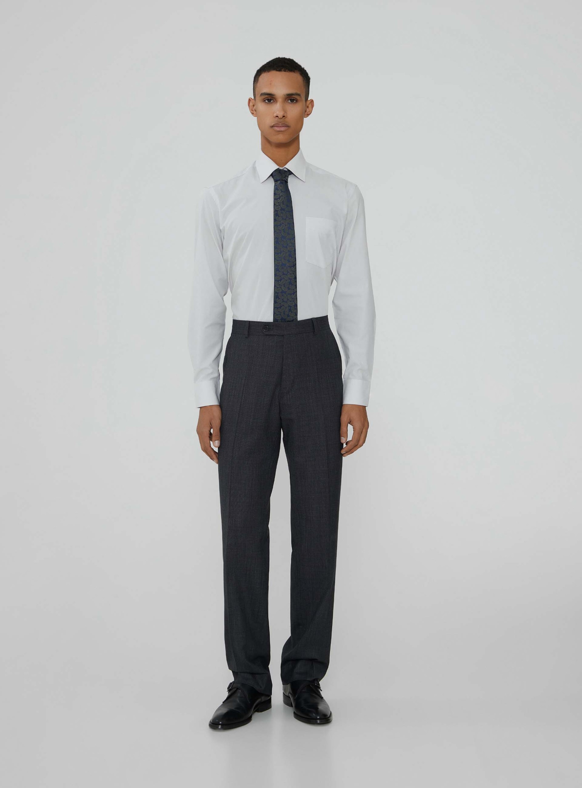 Traje clásico de micropatrón