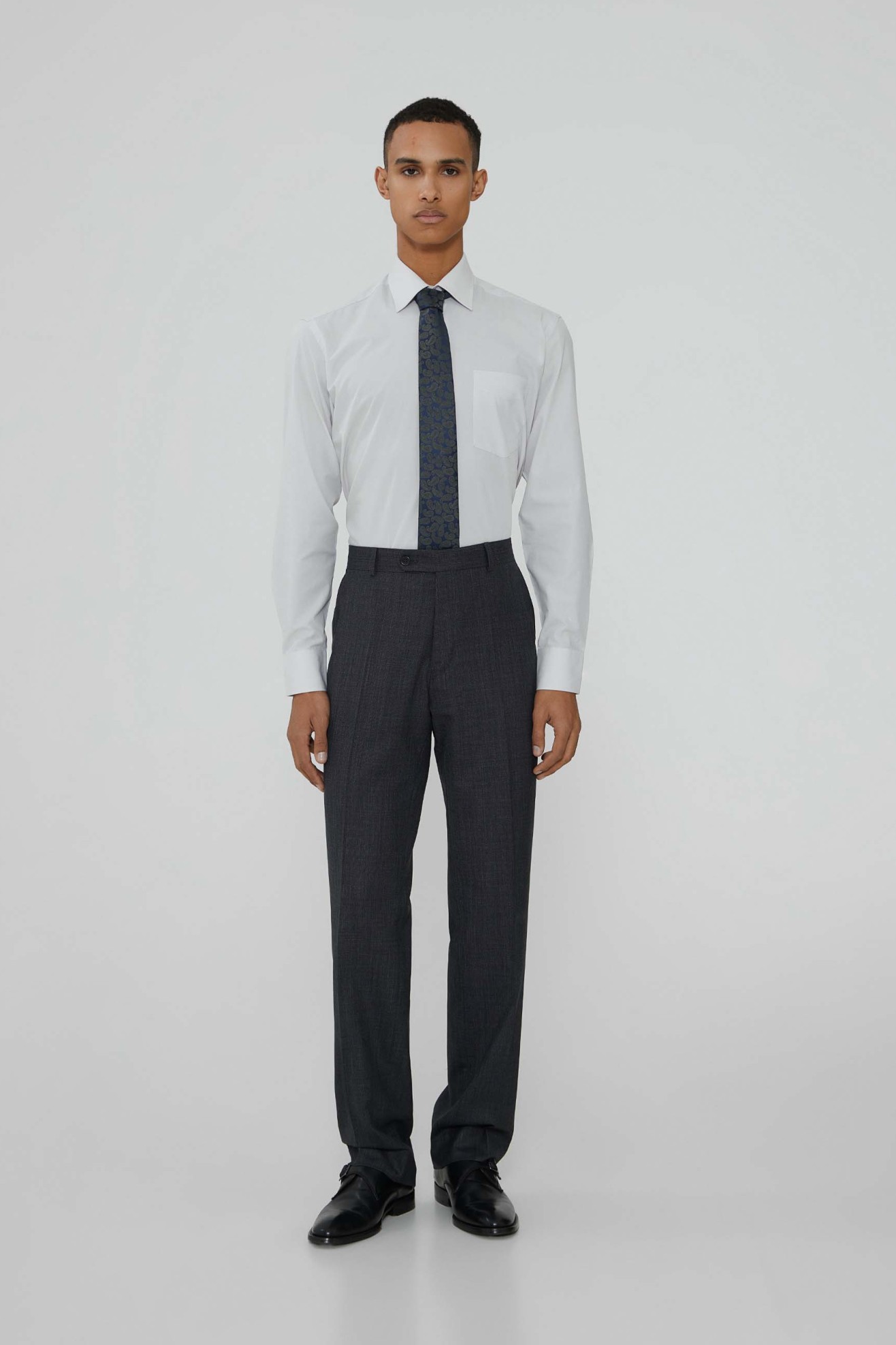 Traje clásico de micropatrón
