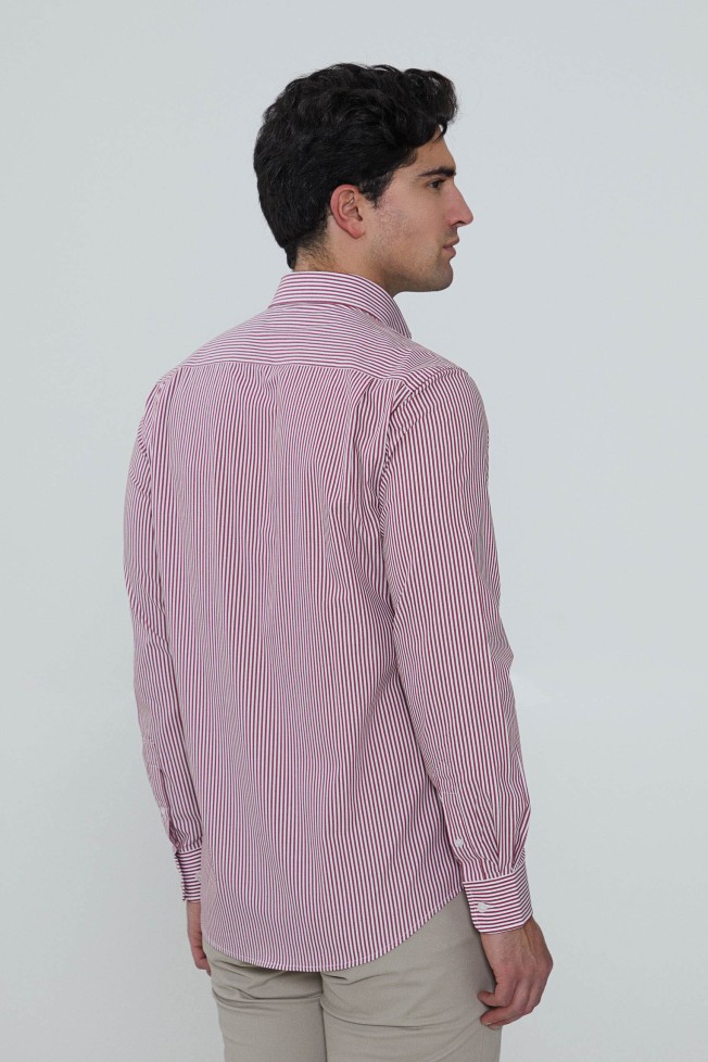 Camisa regular fit s riscas