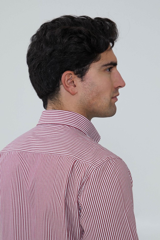 Camisa regular fit s riscas
