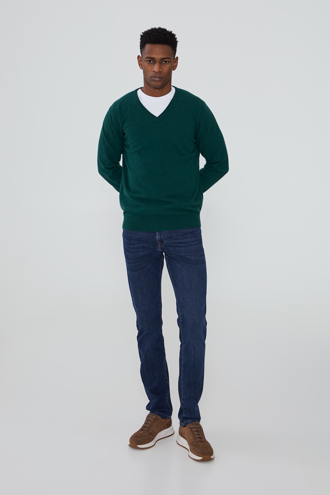Pullover decote em V