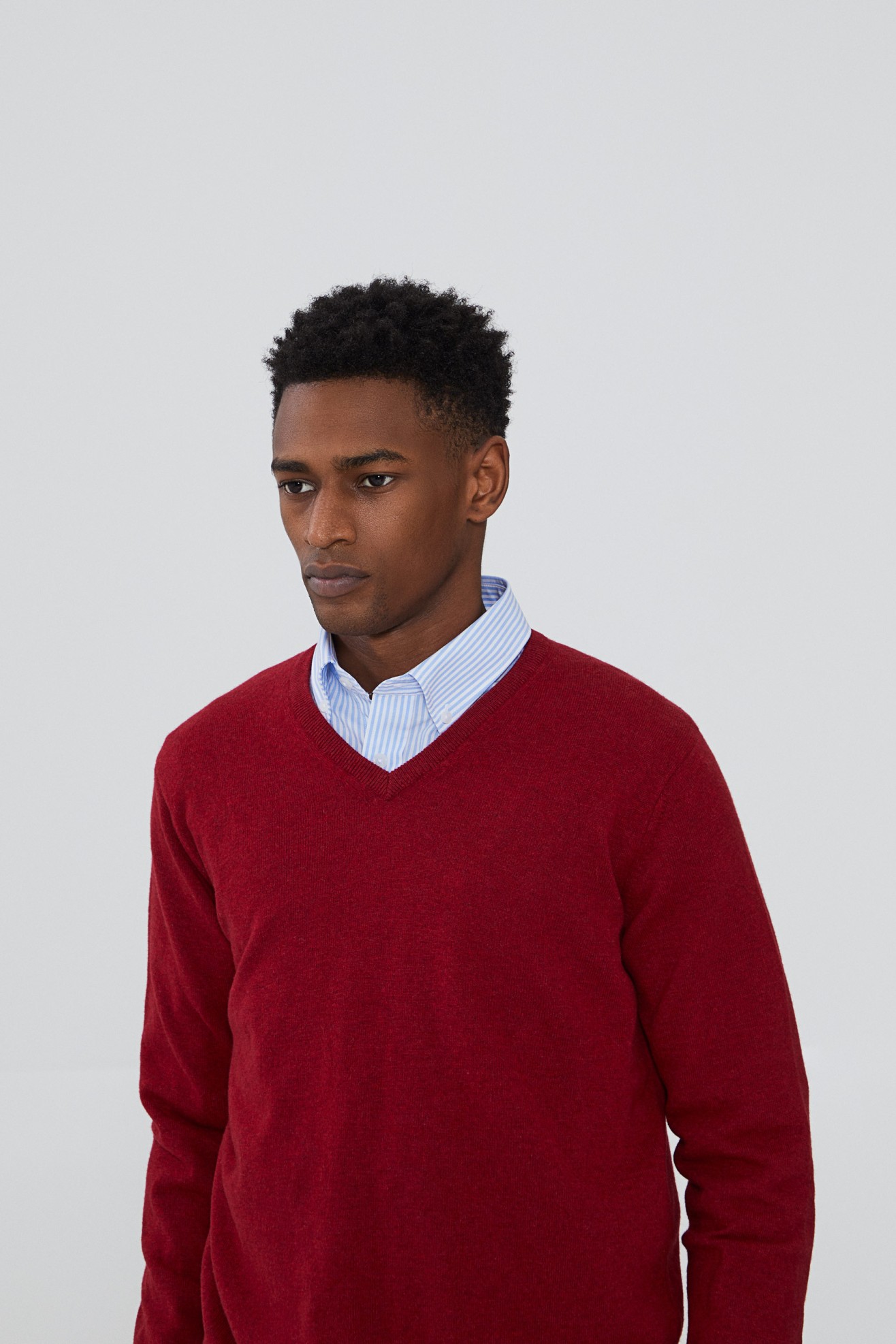 Pullover decote em V