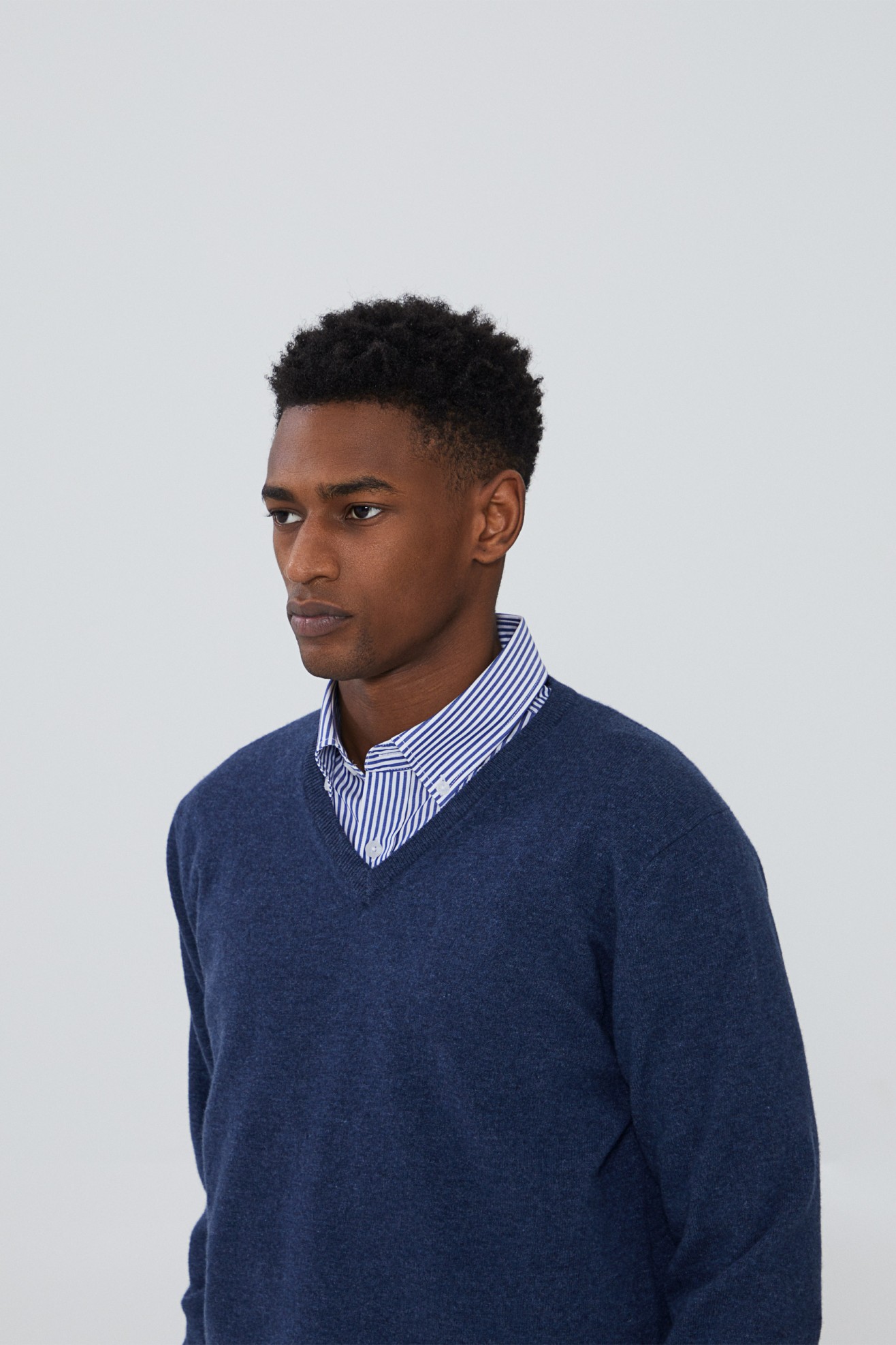 Pullover decote em V