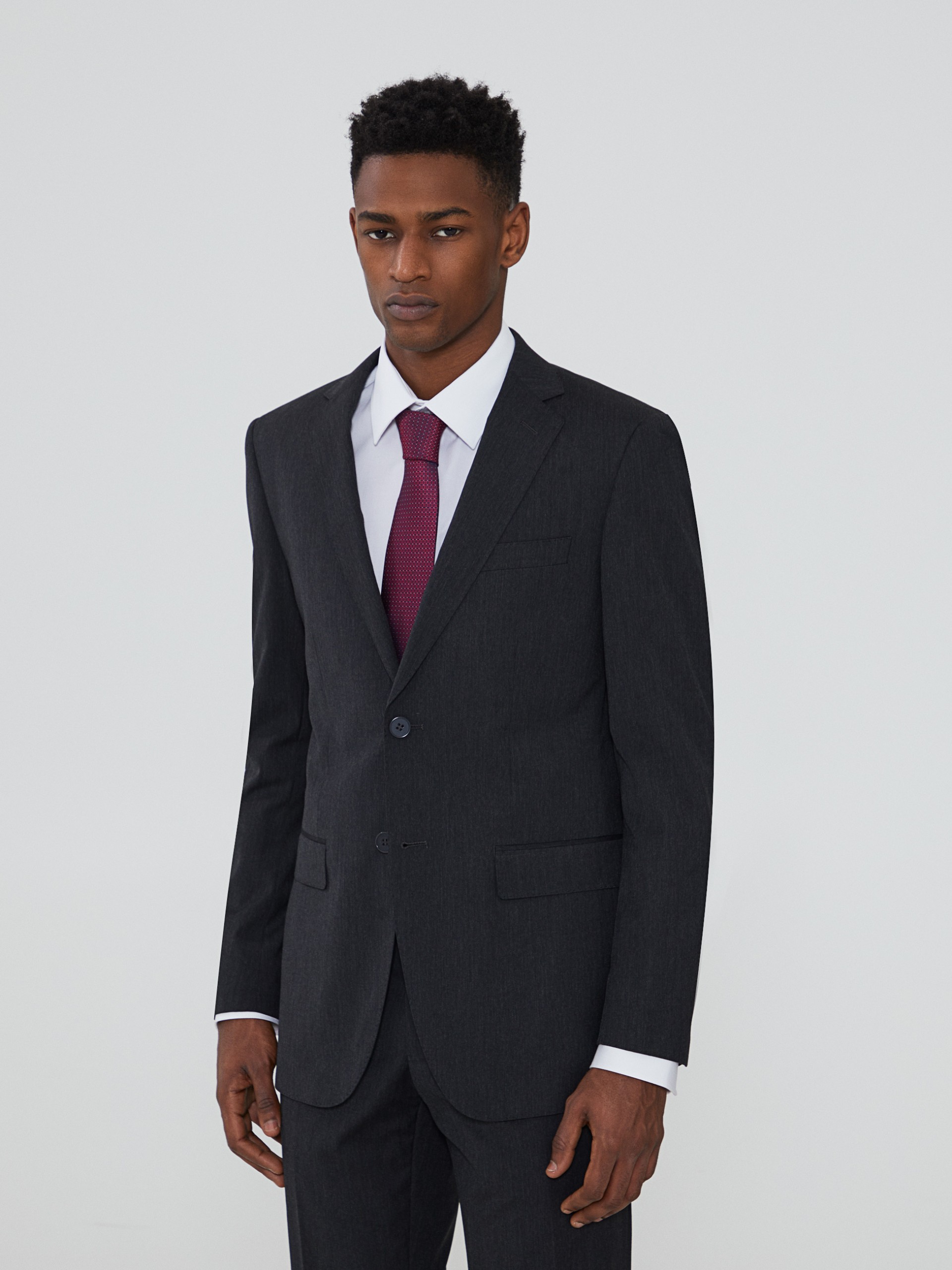 Traje clásico micropatrón