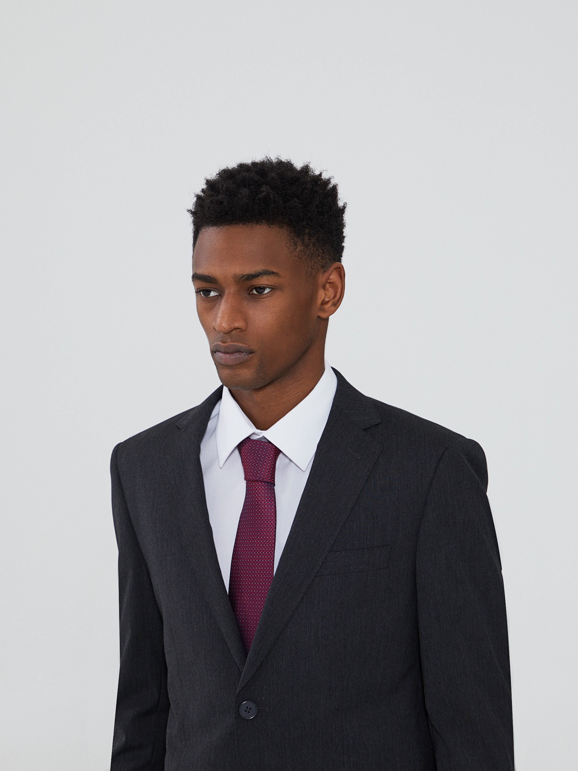 Traje clásico micropatrón