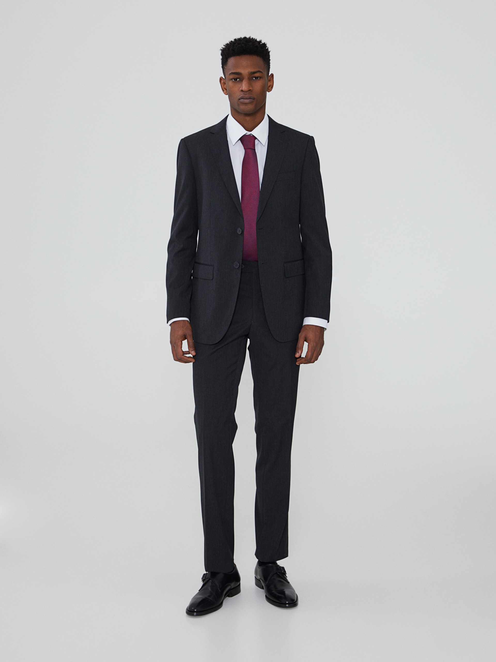 Traje clásico micropatrón