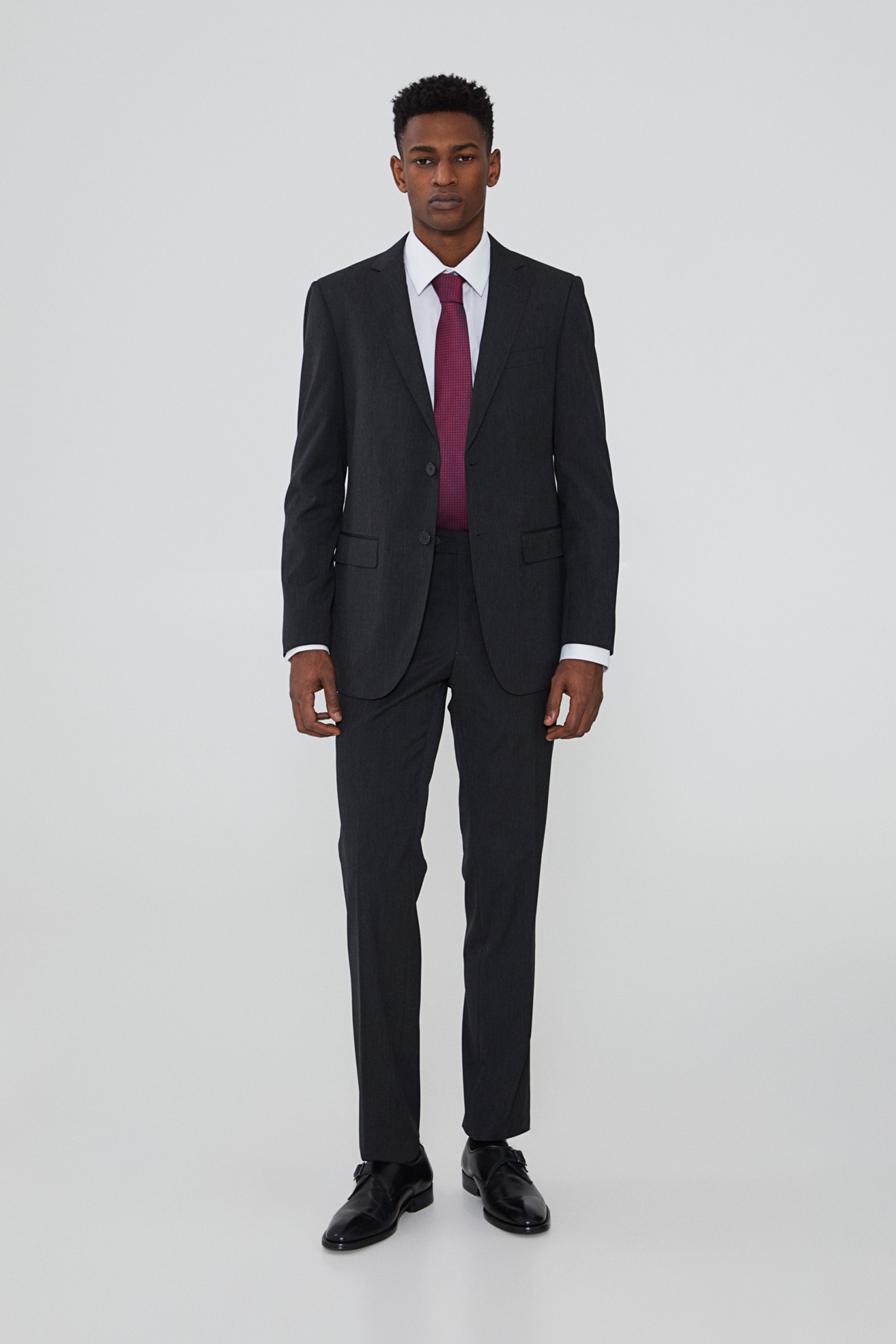 Traje clásico micropatrón