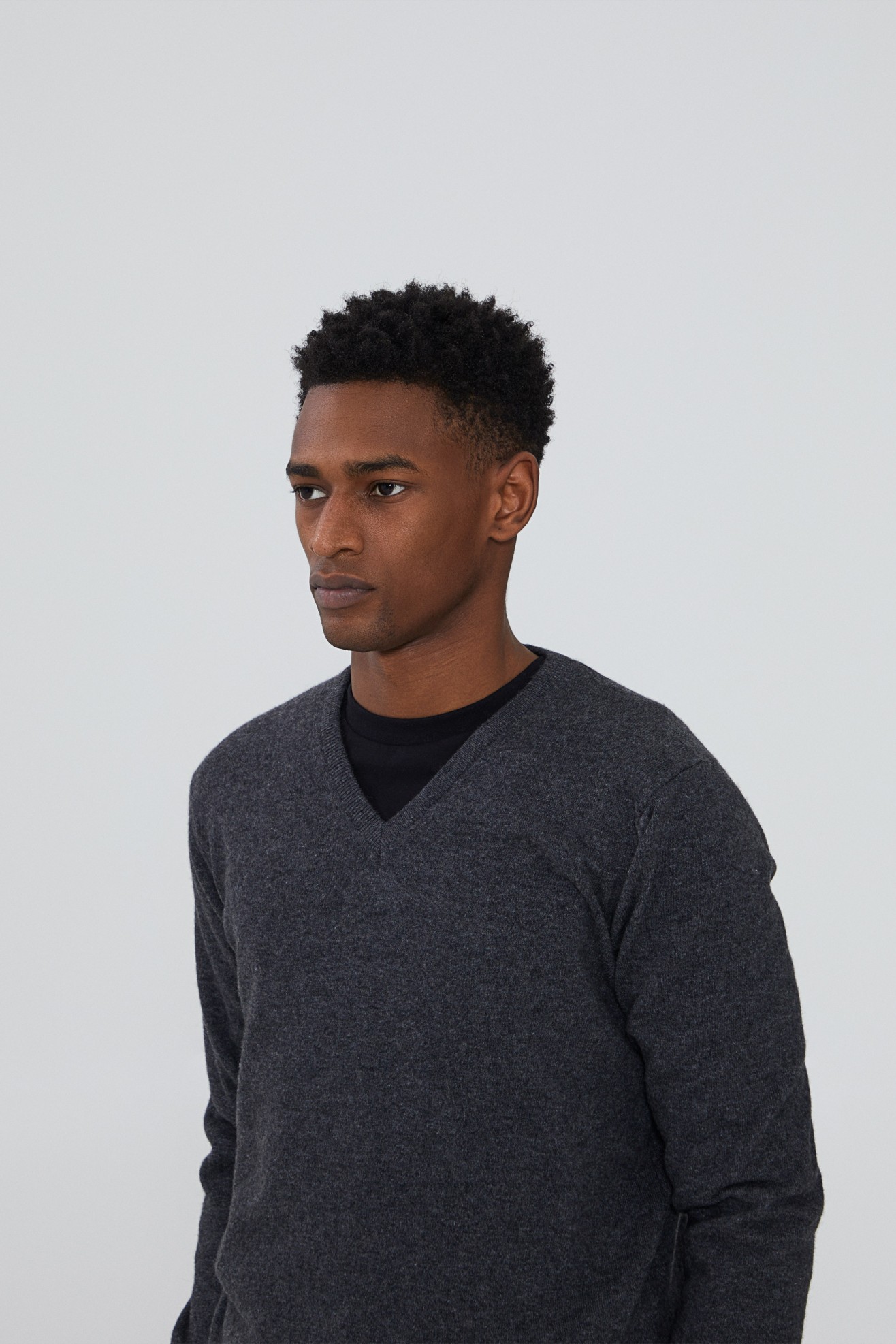 Pullover decote em V