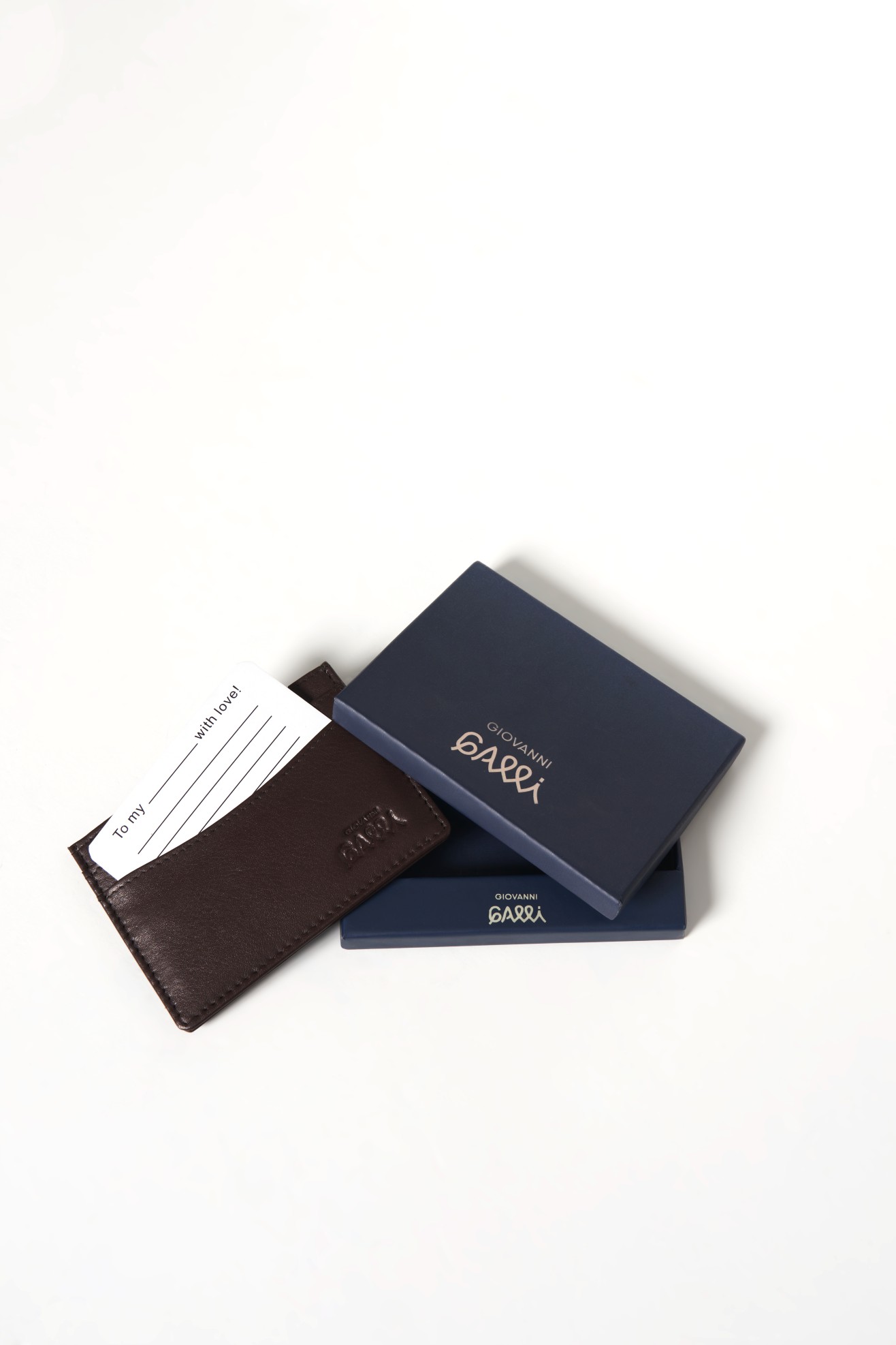 Porta-cartes em pele