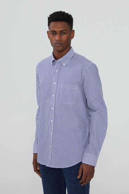 Shirt with stripes