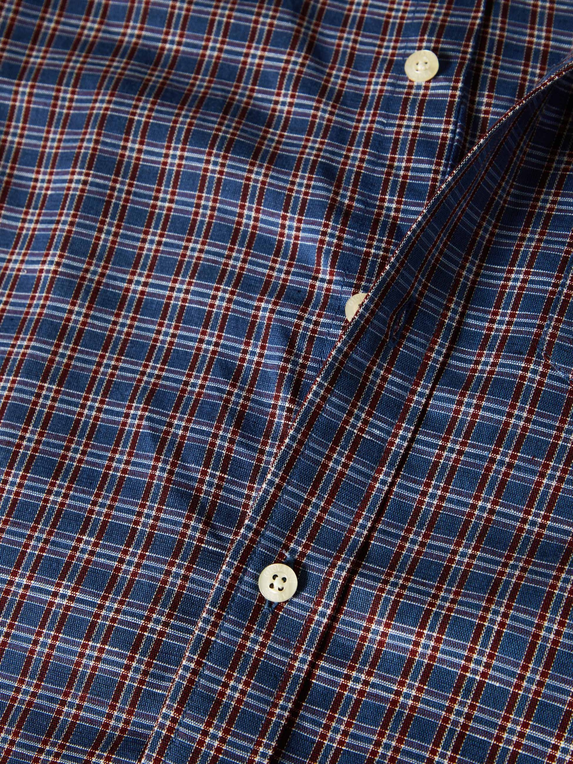 Camisa a cuadros de manga corta