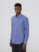 Camisa slim fit s riscas