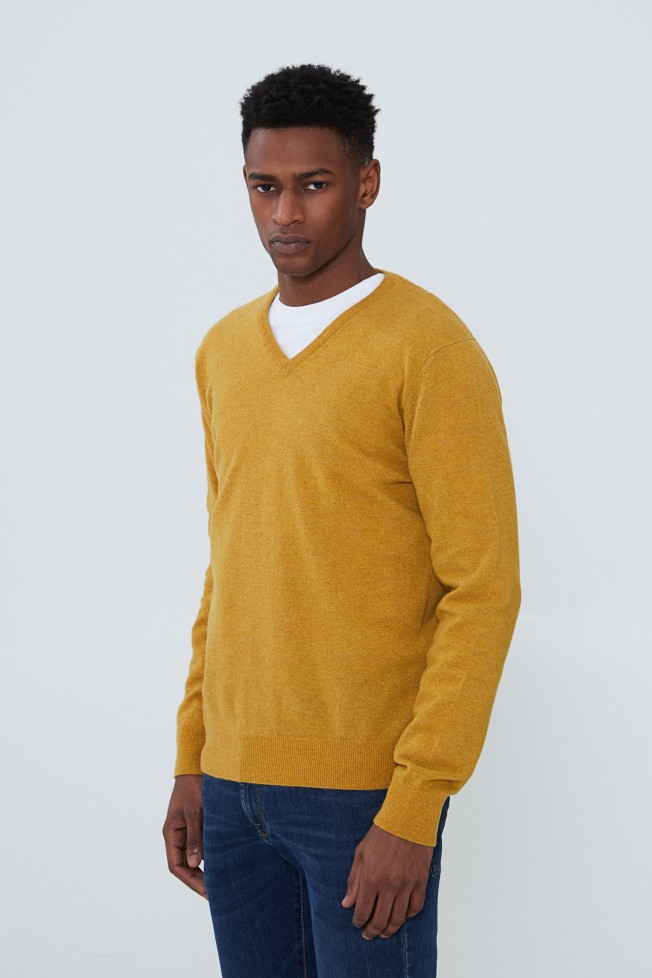 Pullover decote em V