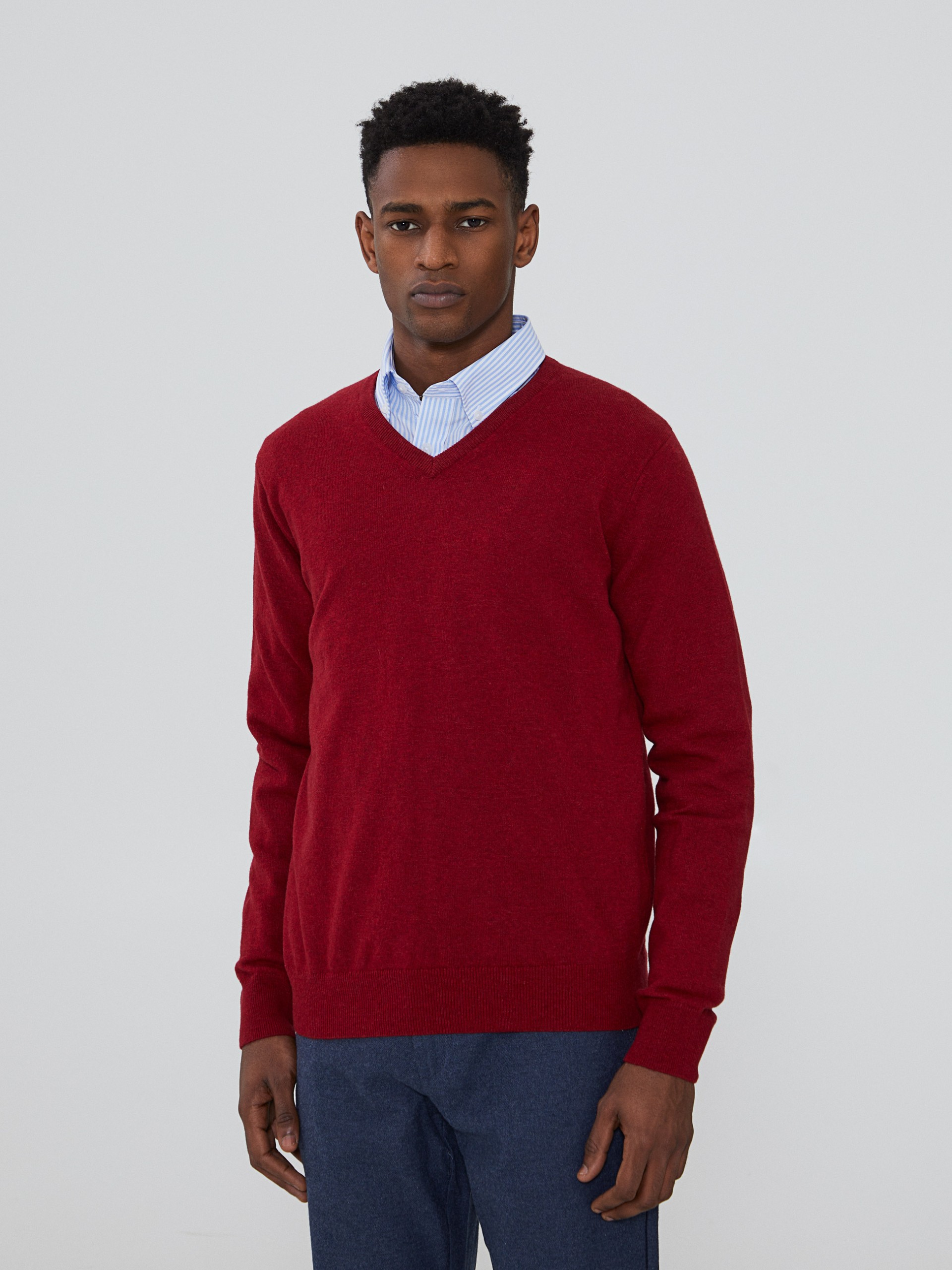 Jersey con cuello en V