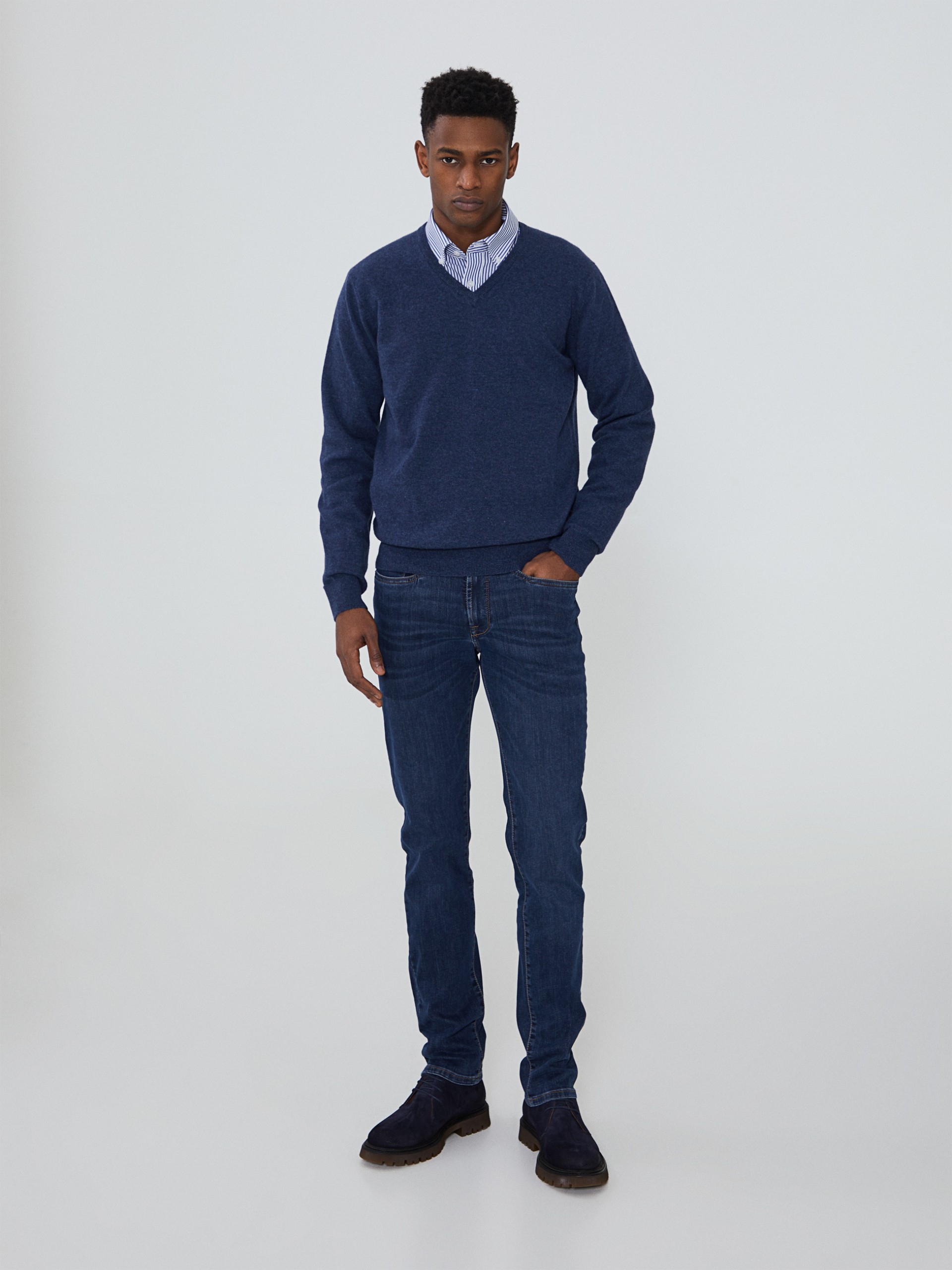 Jersey con cuello en V