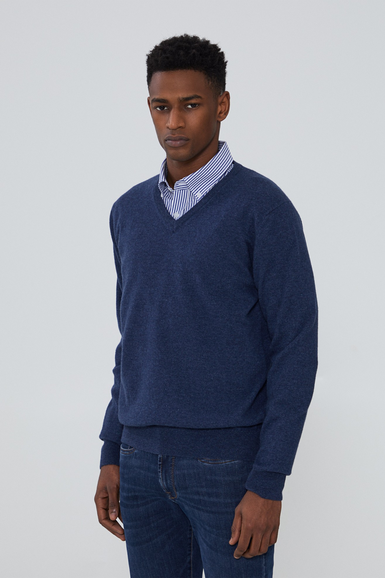 Pullover decote em V
