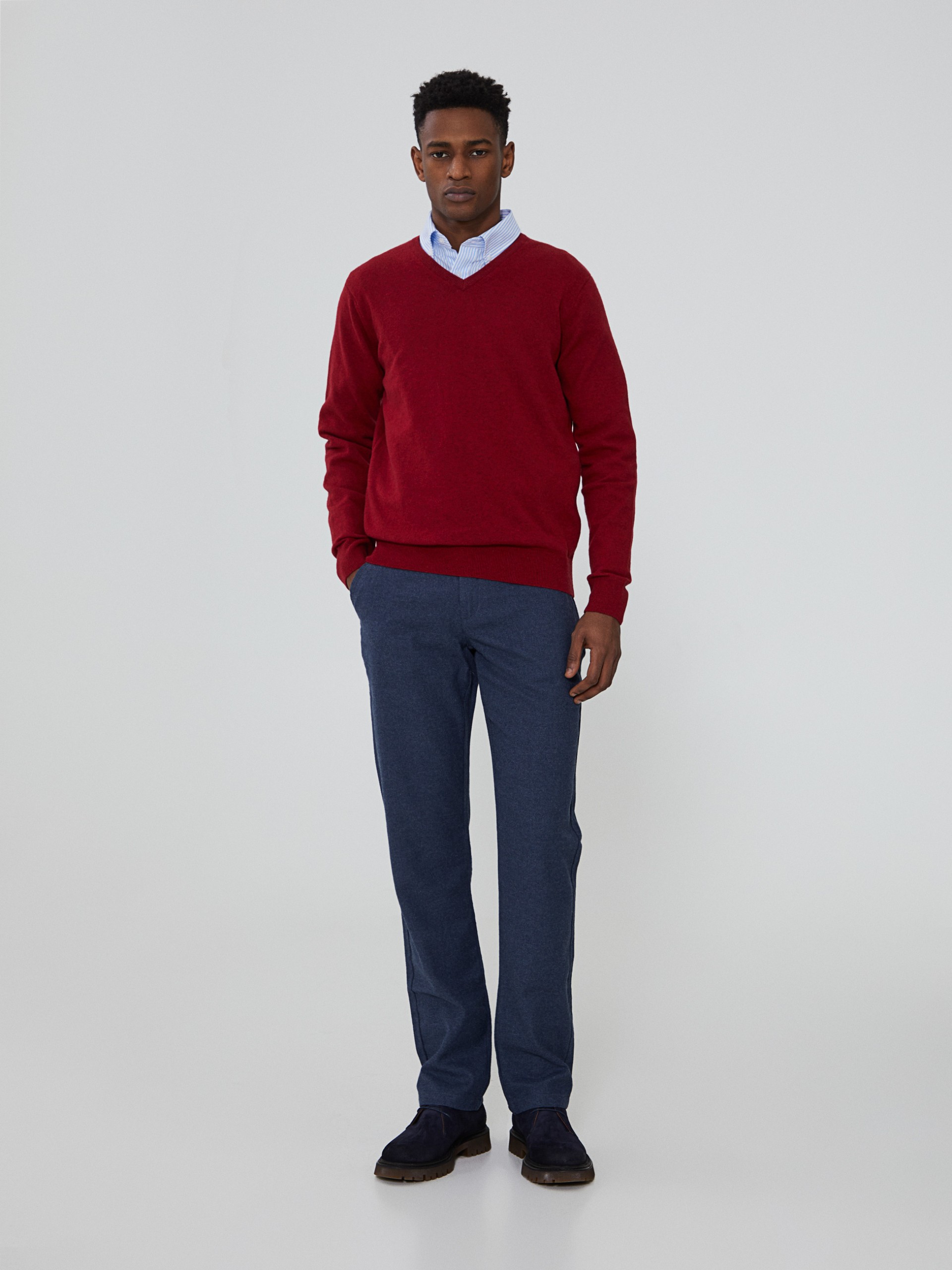 Jersey con cuello en V