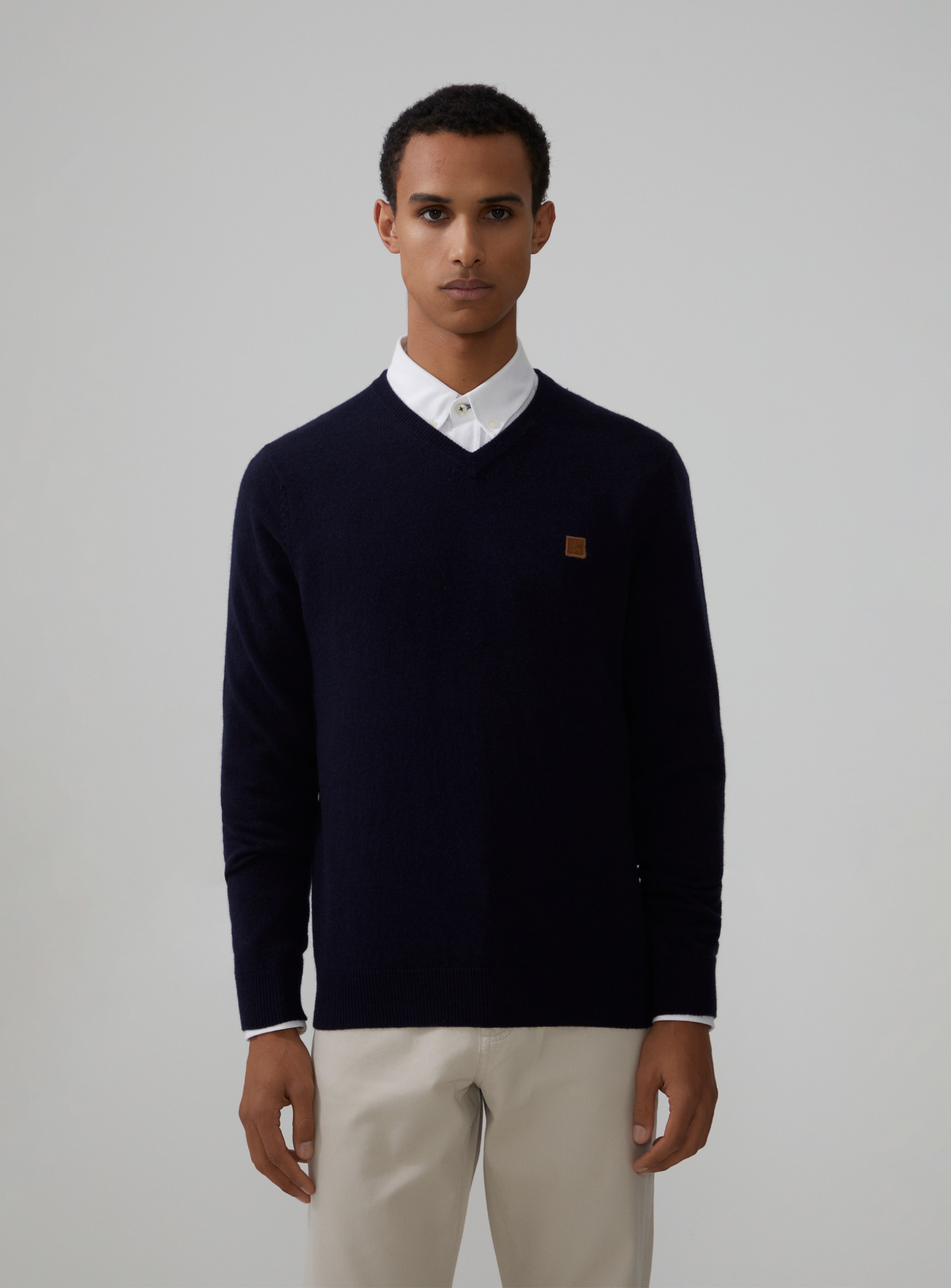 Jersey con cuello de pico