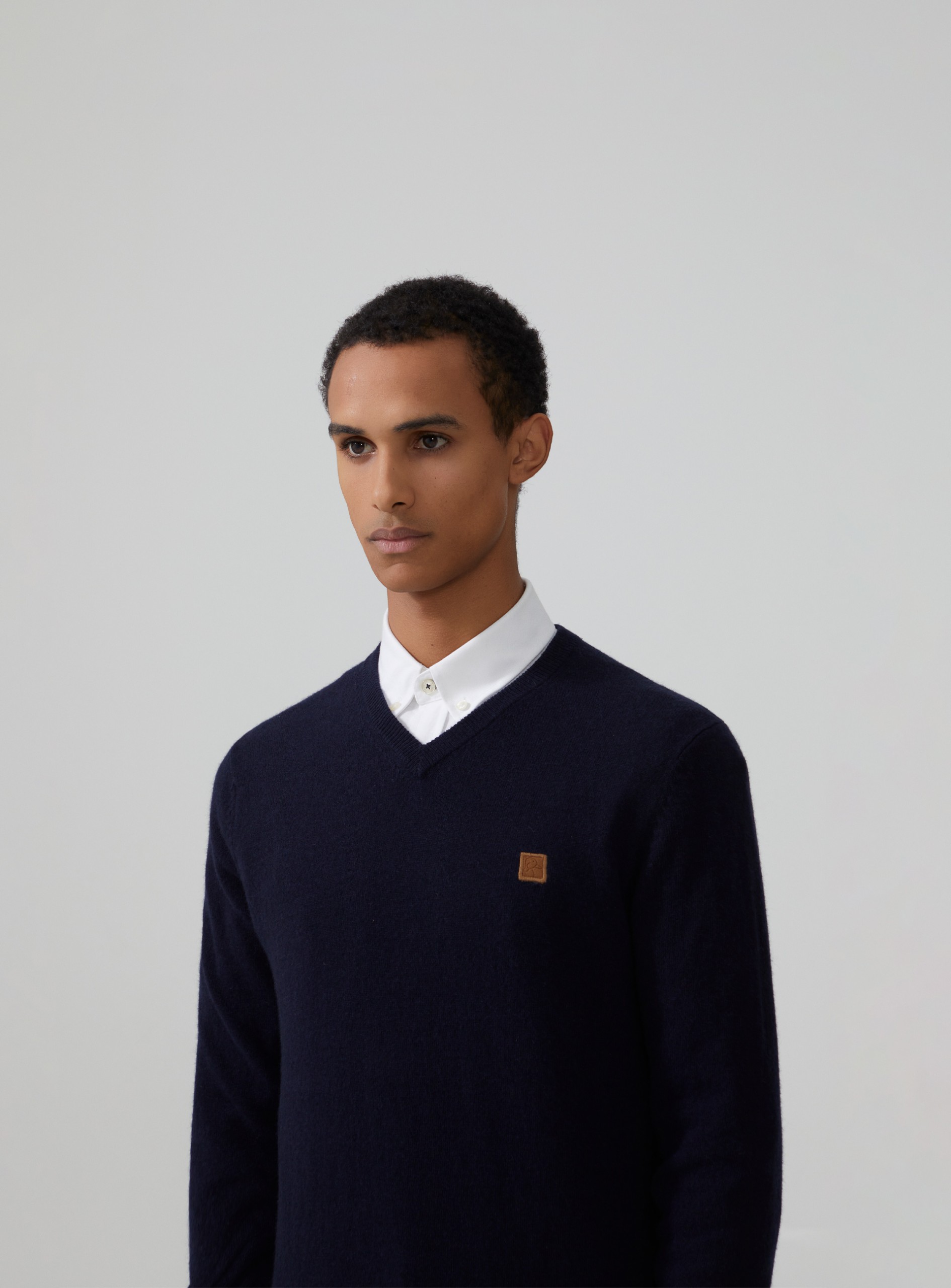 Jersey con cuello de pico