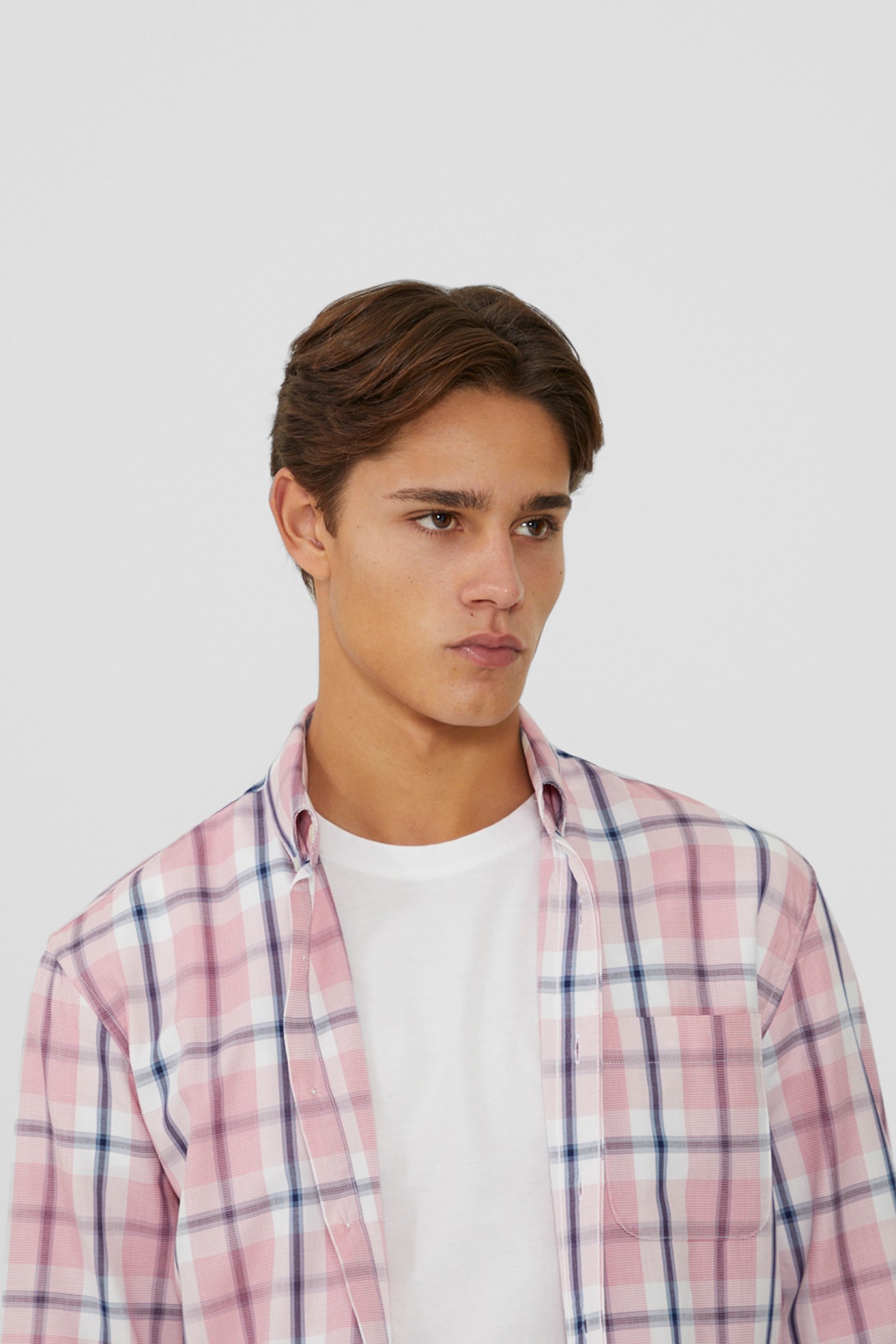 Camisa regular fit a cuadros