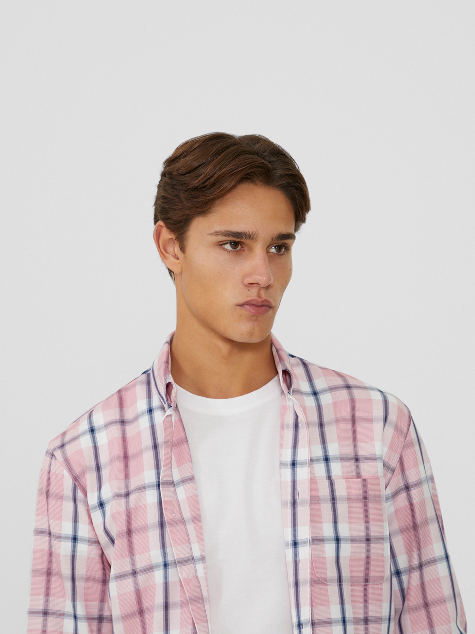 Camisa regular fit a cuadros