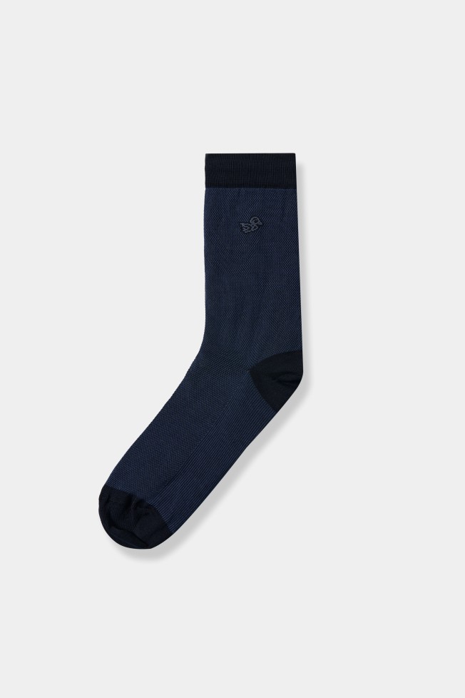 Calcetines con microdiseo bicolor 