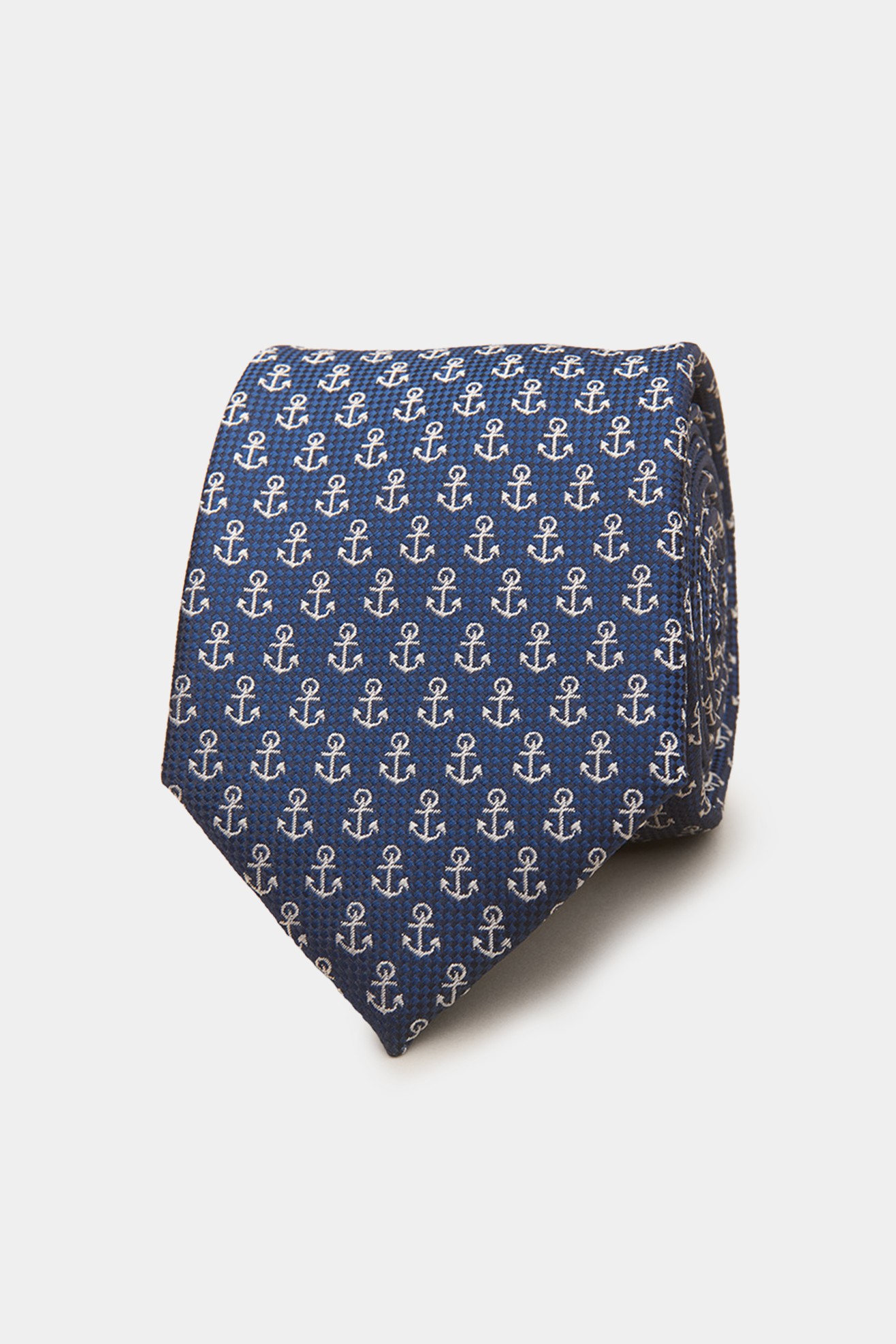 Corbata con textura de anclas
