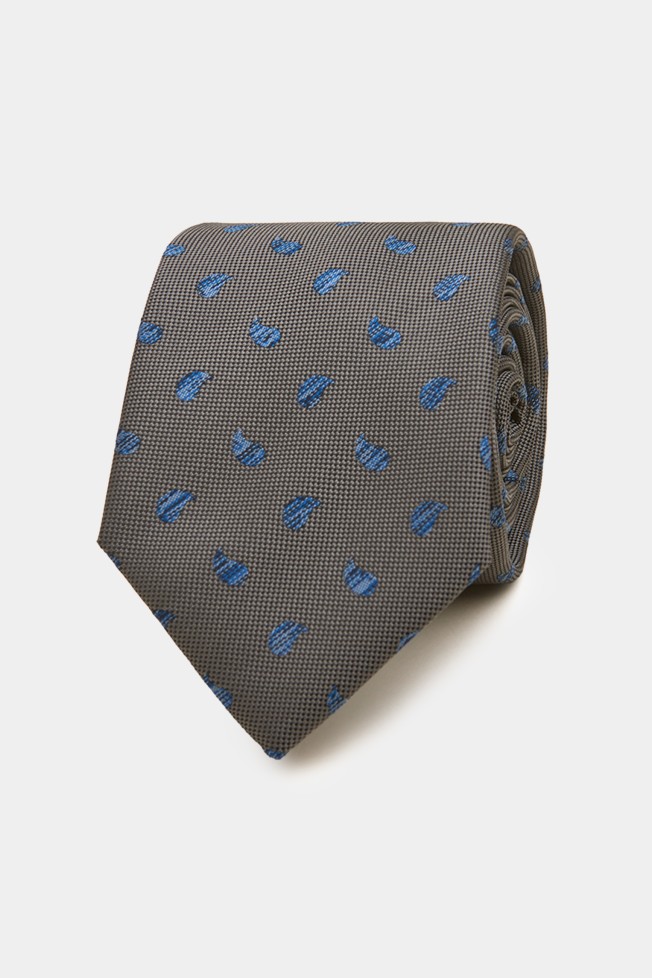 Corbata con estampado cornucopia 