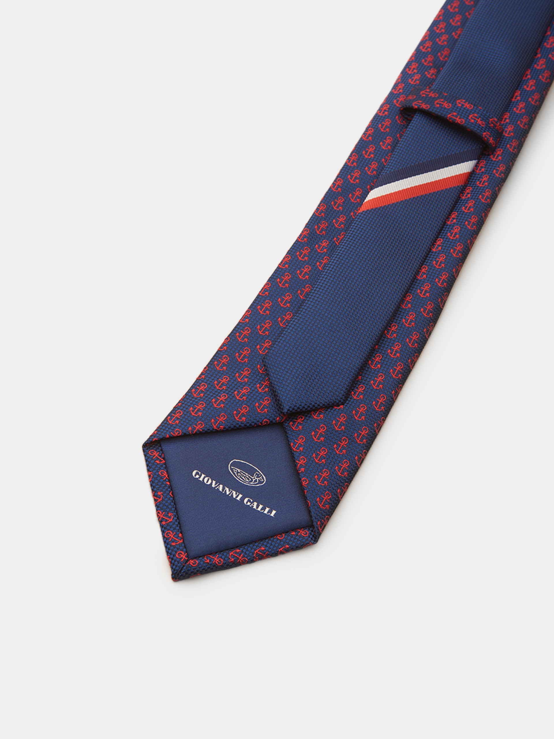 Corbata con textura de anclas
