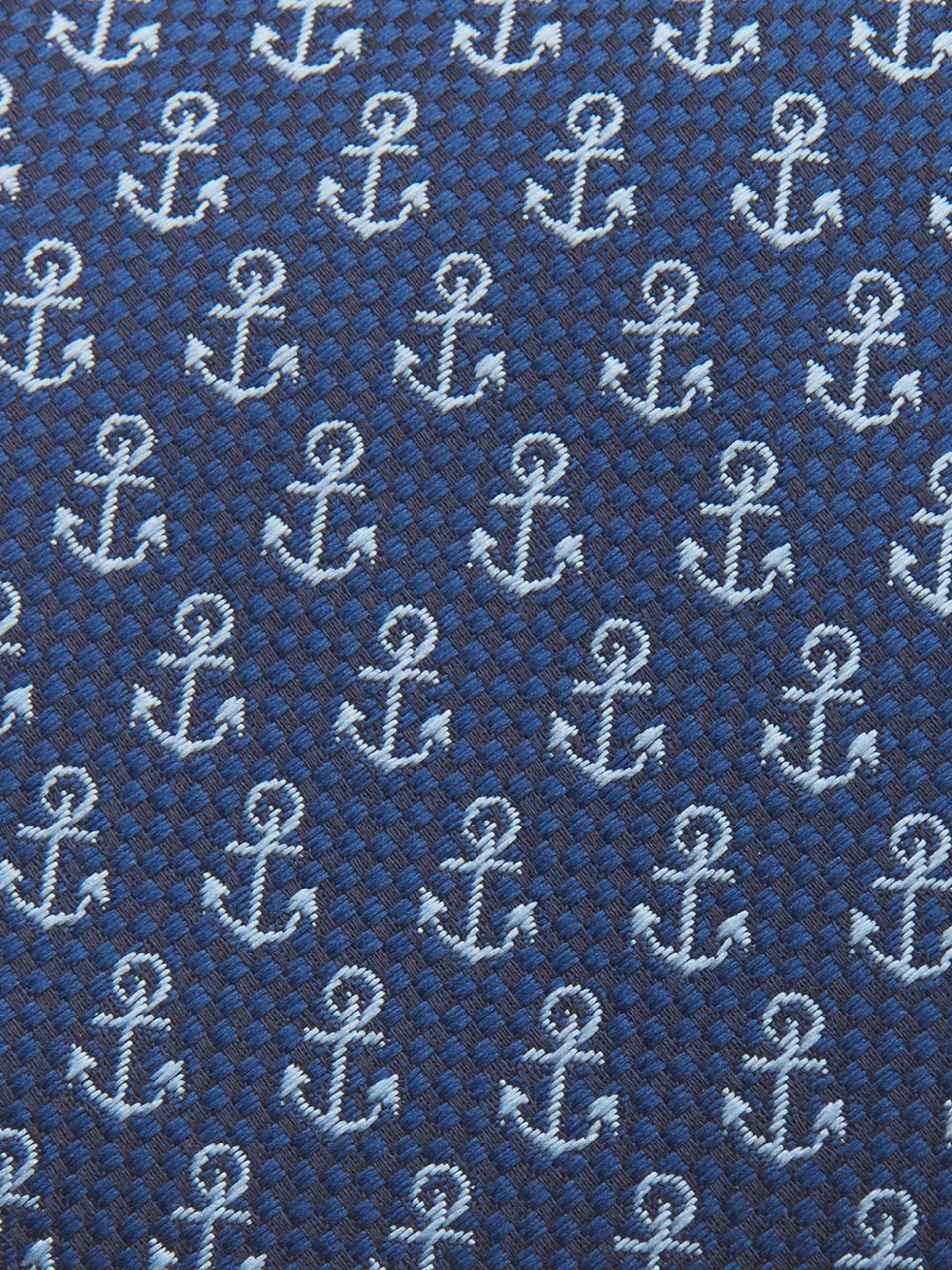 Corbata con textura de anclas