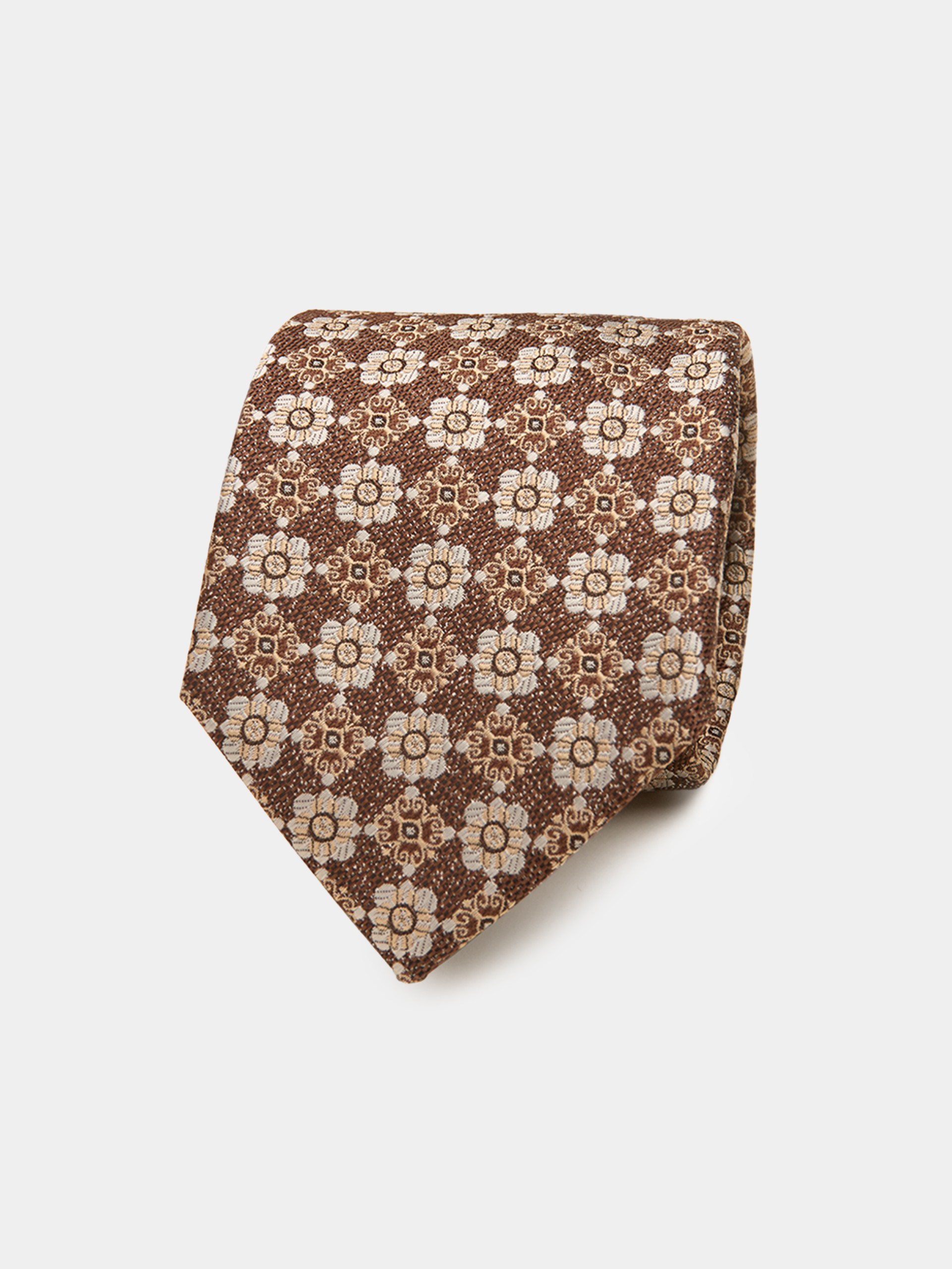 Corbata textura flores