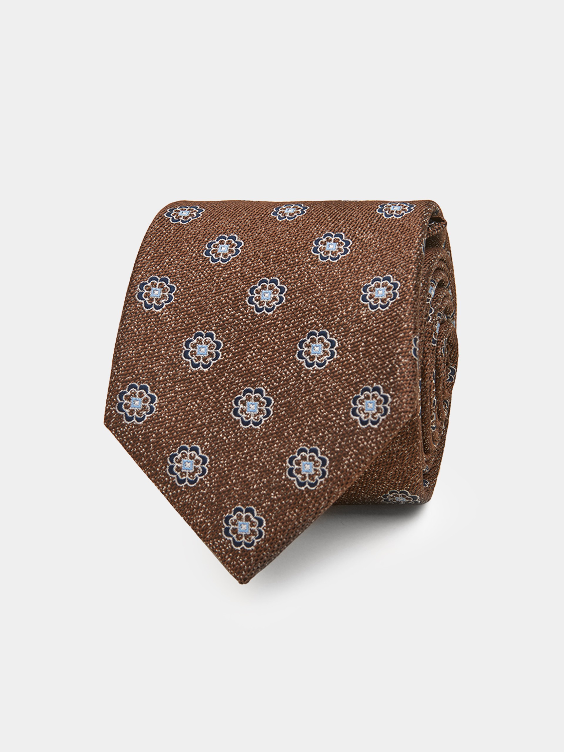 Corbata con motivos florales