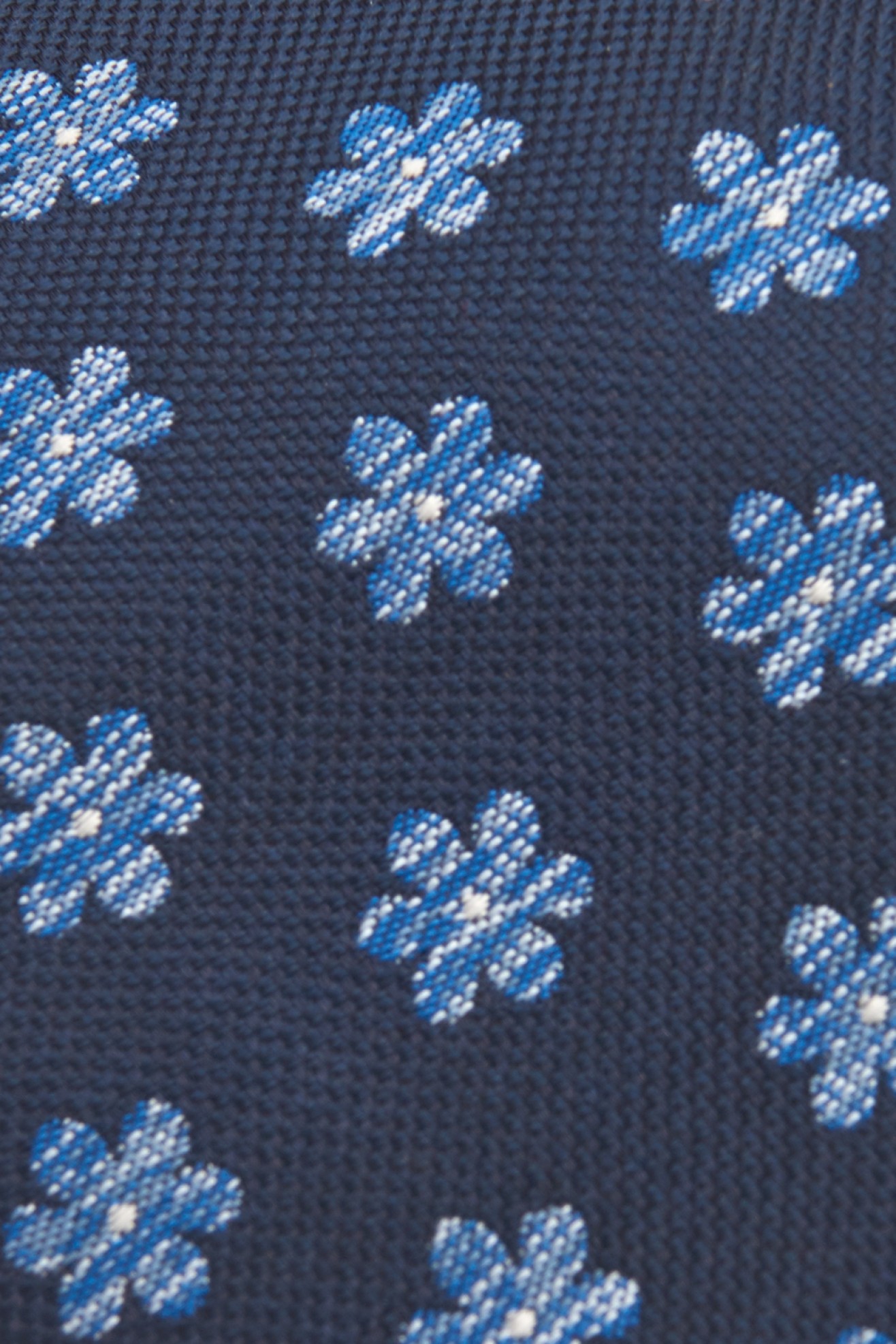 Gravata texturizada flores