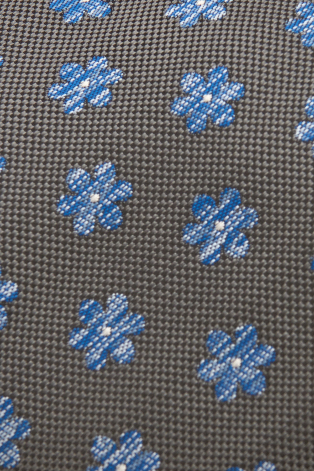 Gravata texturizada flores