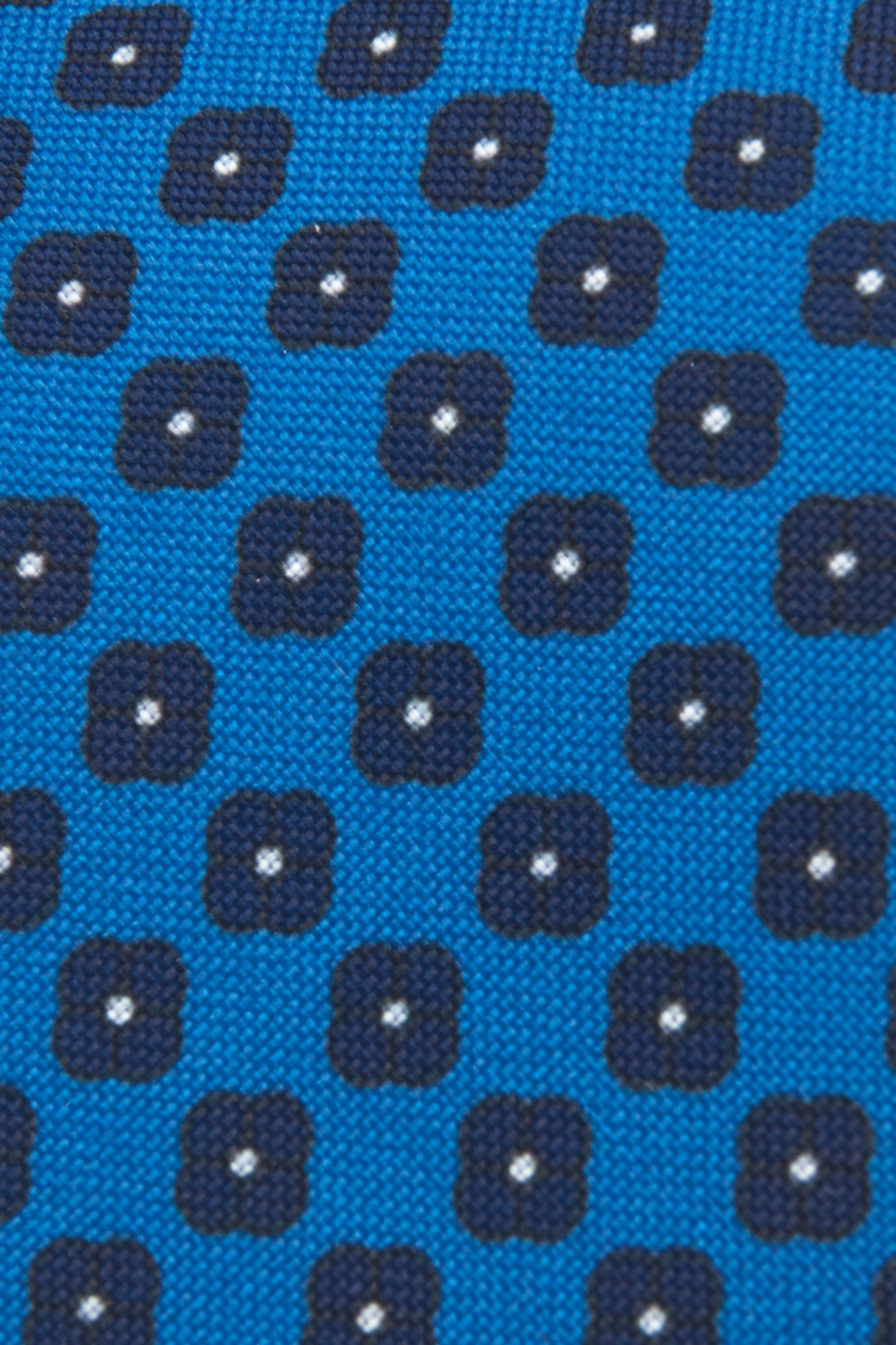 Corbata con textura y estampado floral