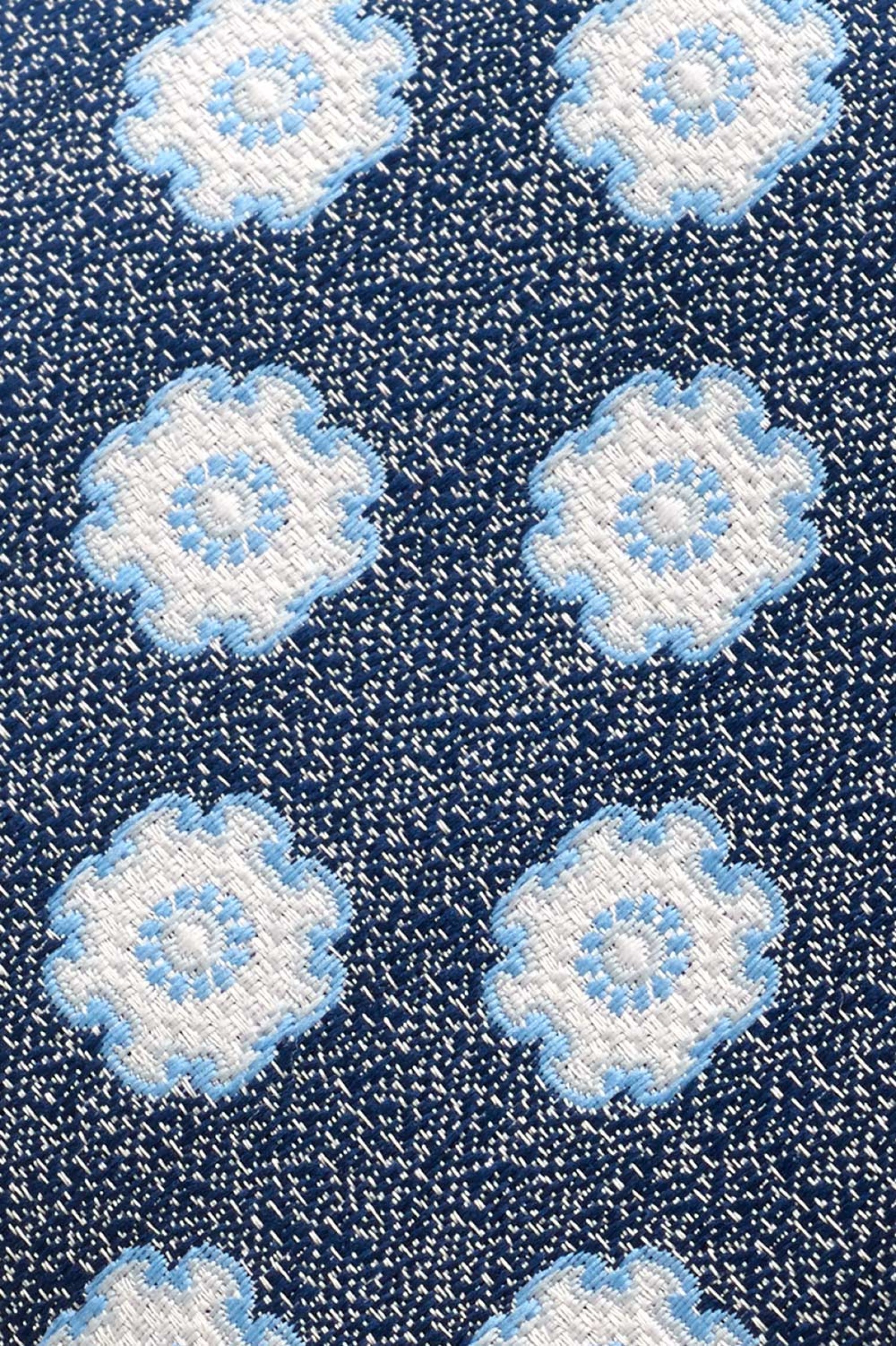 Corbata con motivos florales