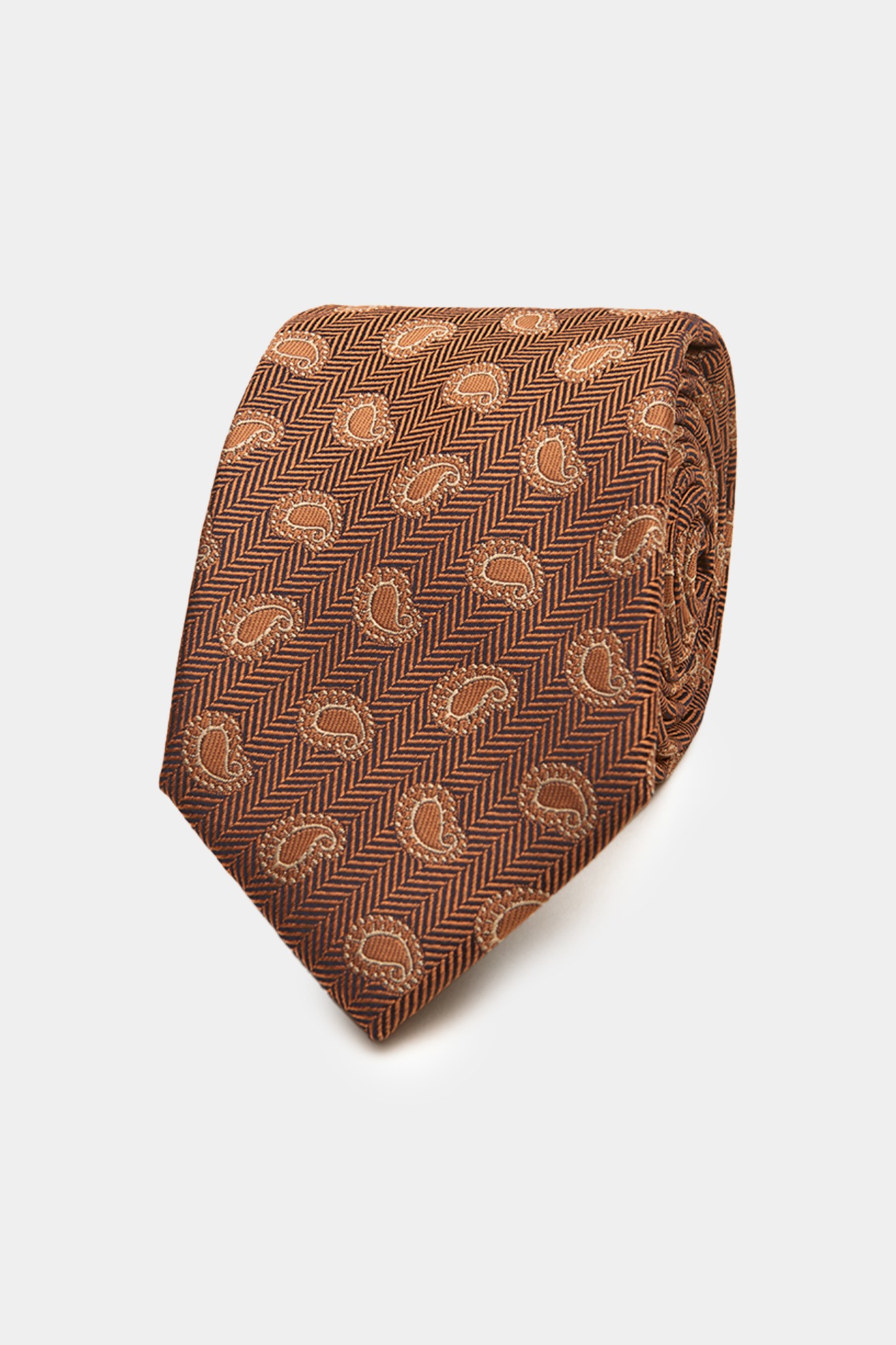 Corbata con estampado cornucopia 
