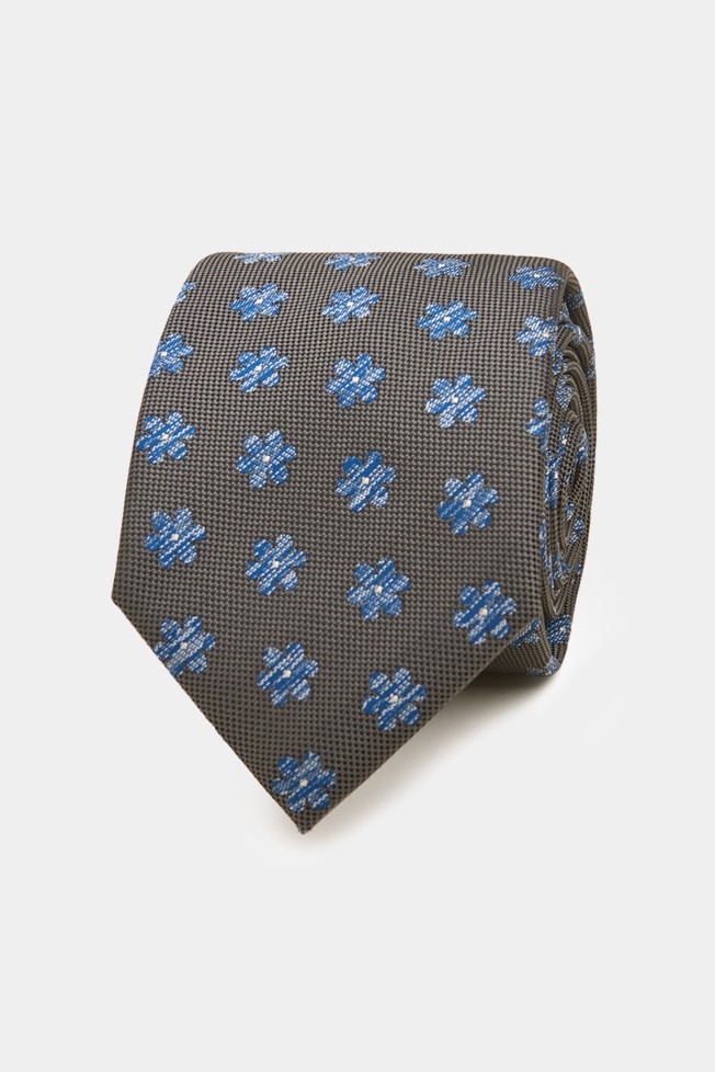 Corbata textura flores