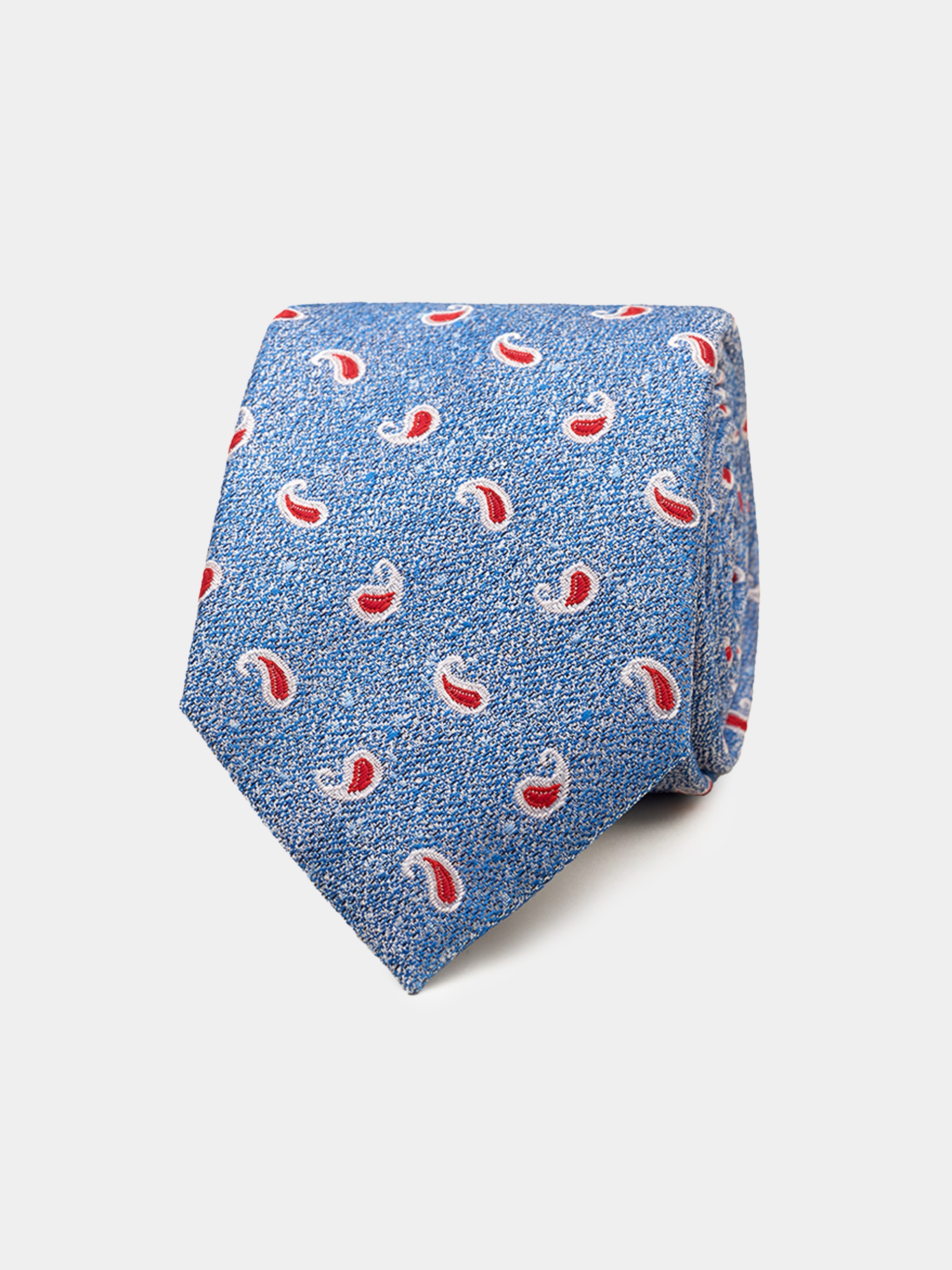 Corbata con estampado cornucopia