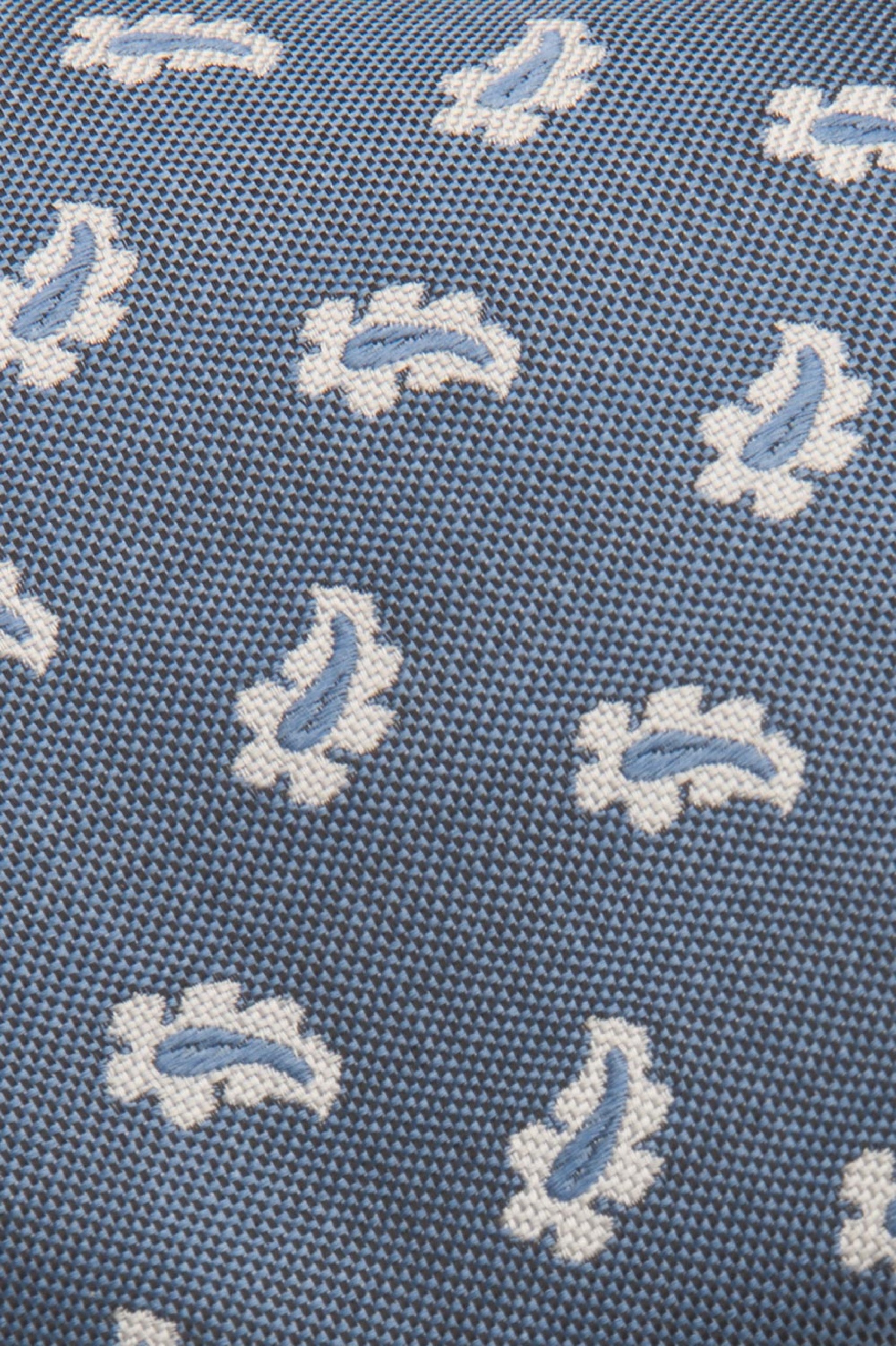 Corbata de seda con motivo de cornucopia