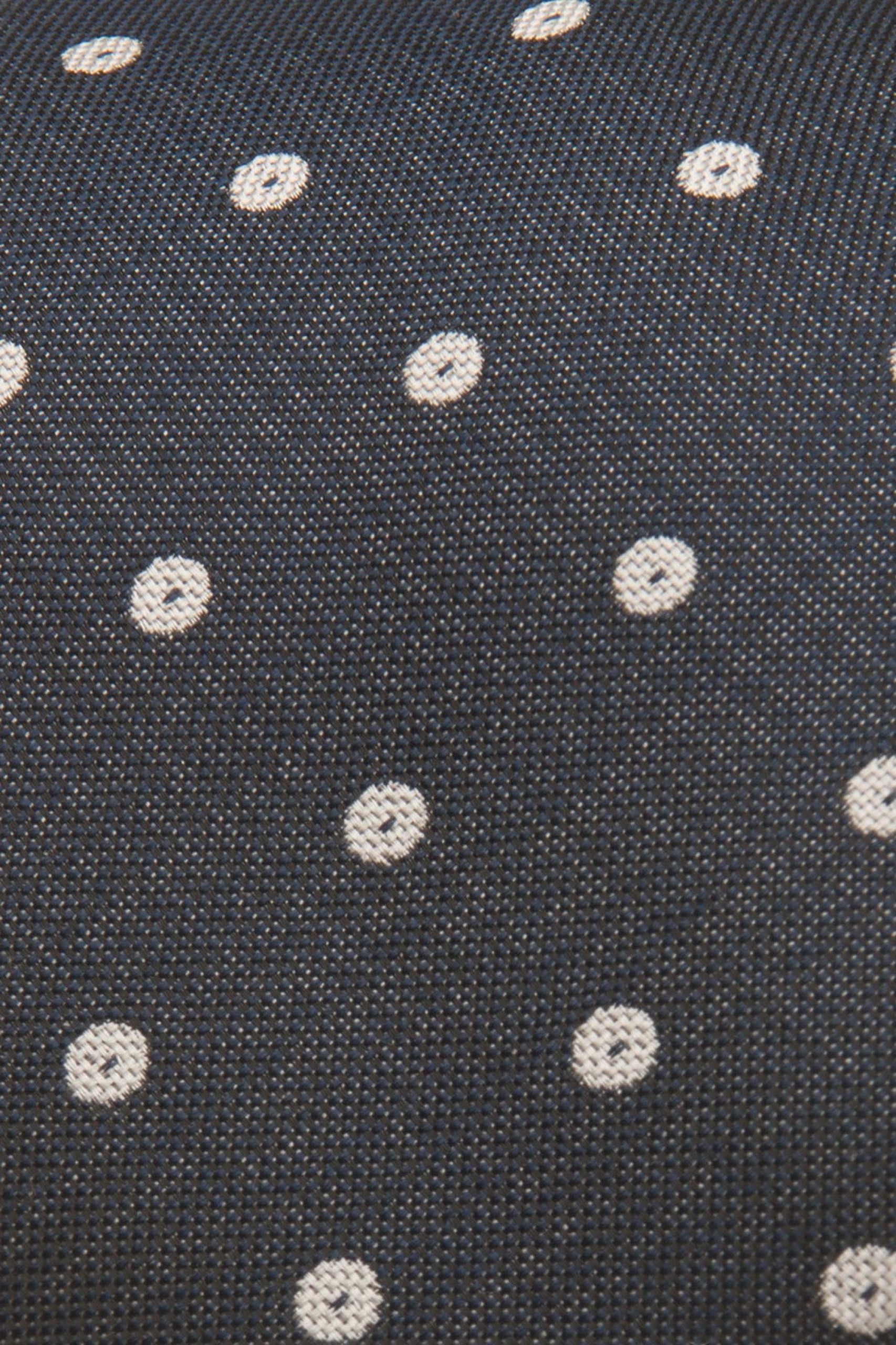 Corbata de seda texturizada con lunares